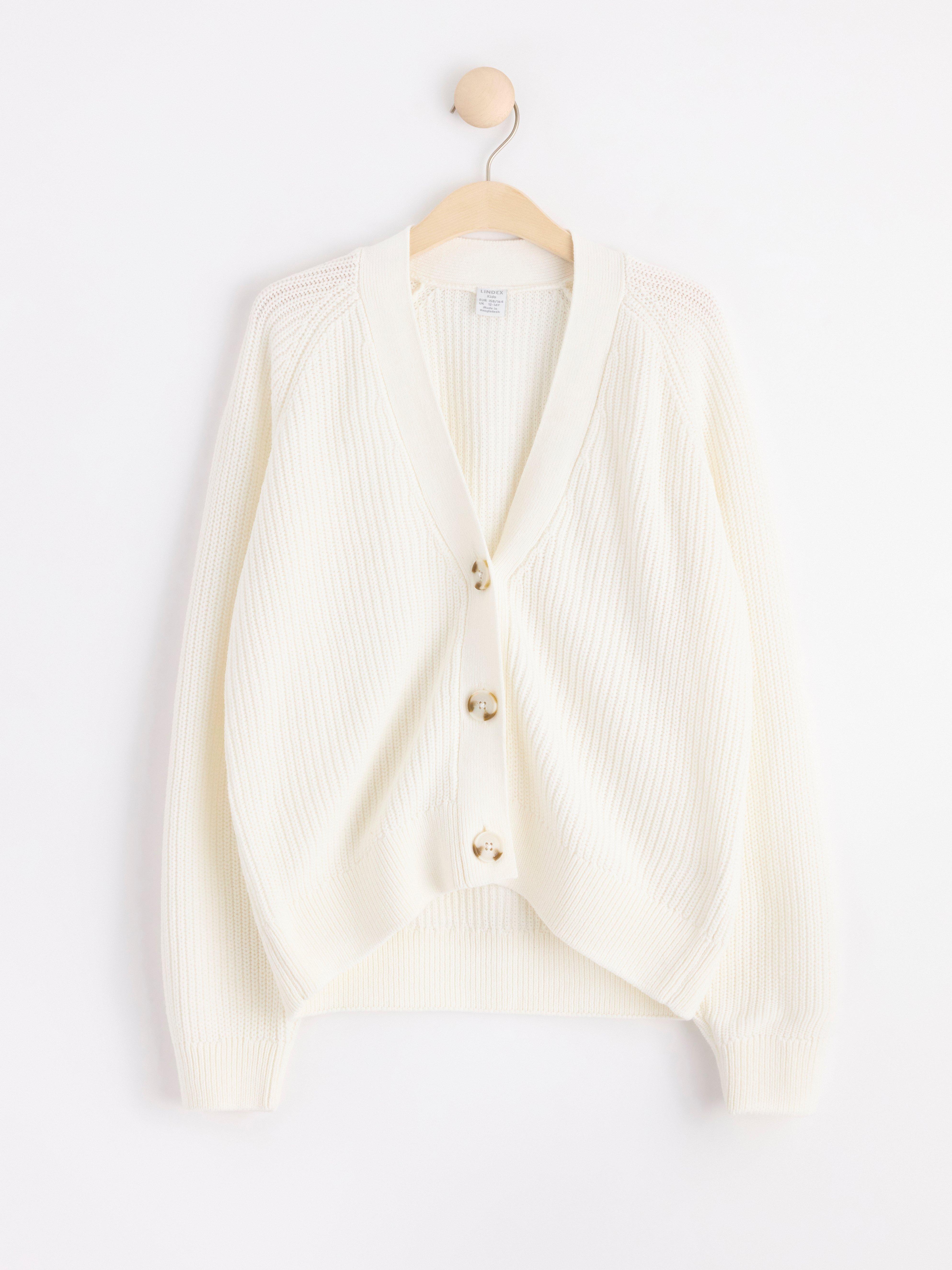 Long sleeve knitted cardigan Off White