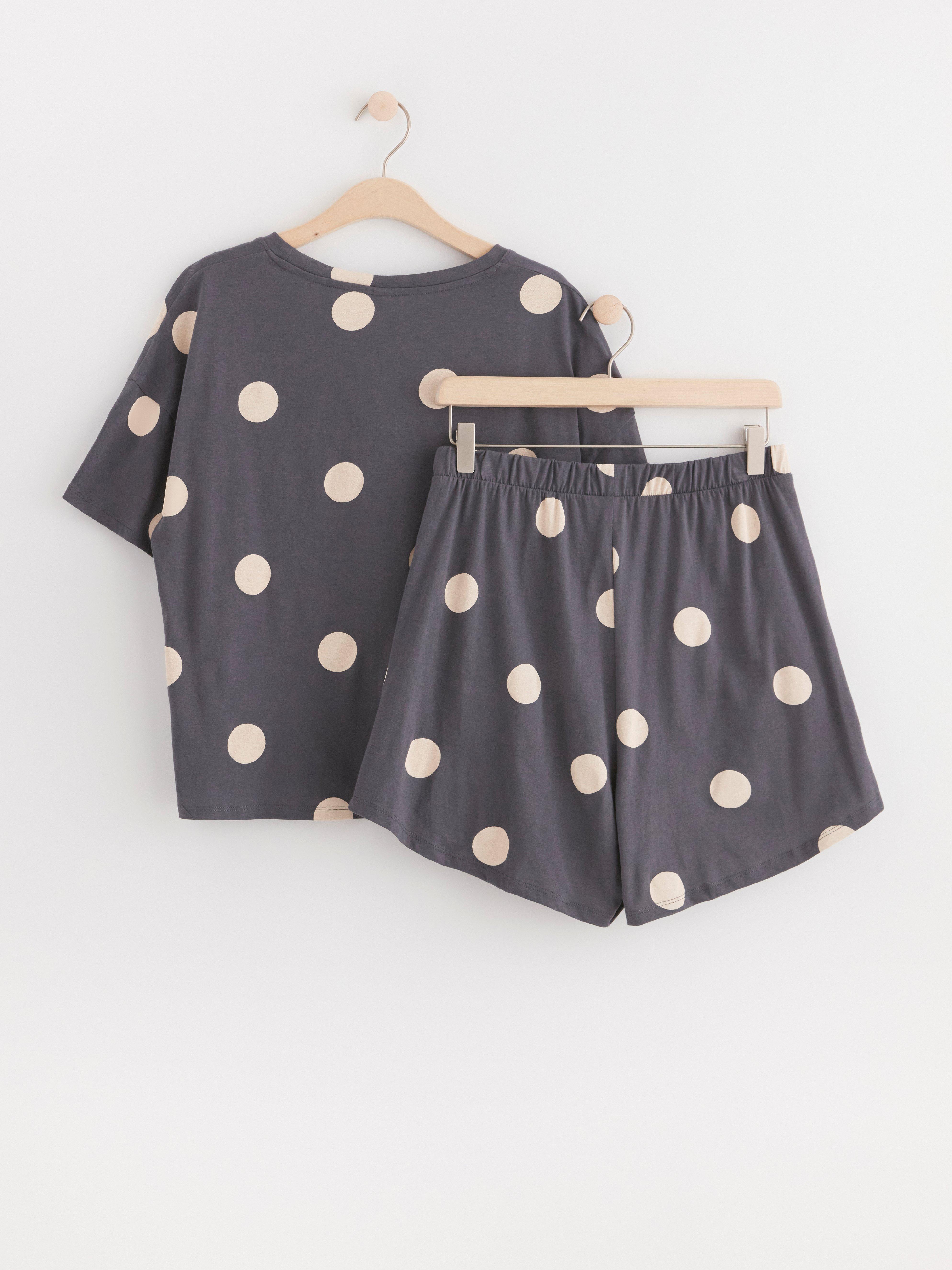 Pyjama set with t-shirt and shorts Dark Grey