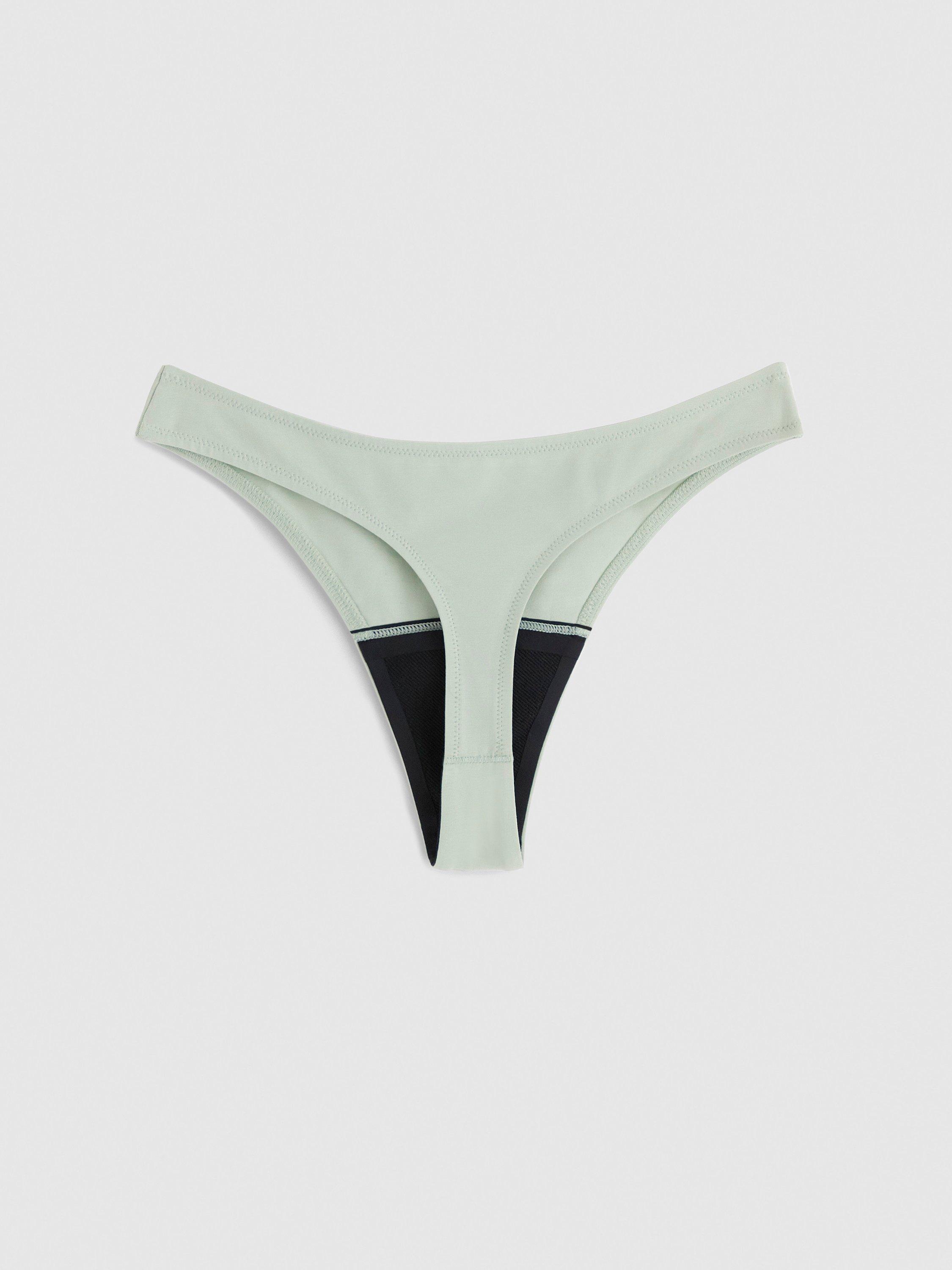 Engineered Thong Period Proof – Period Panty Light Absorbency Light Dusty Green
