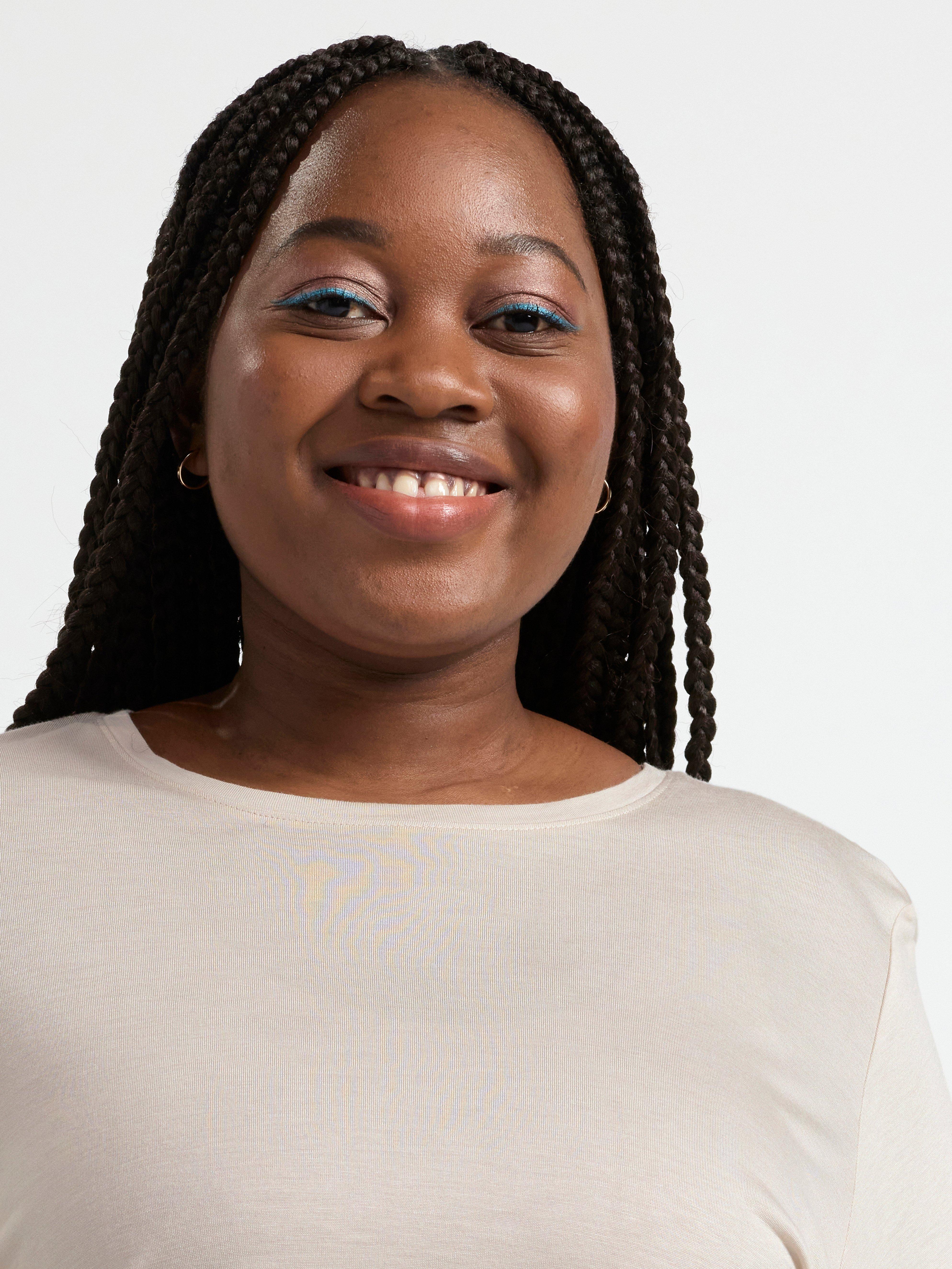 Three quarter sleeve top Light Beige