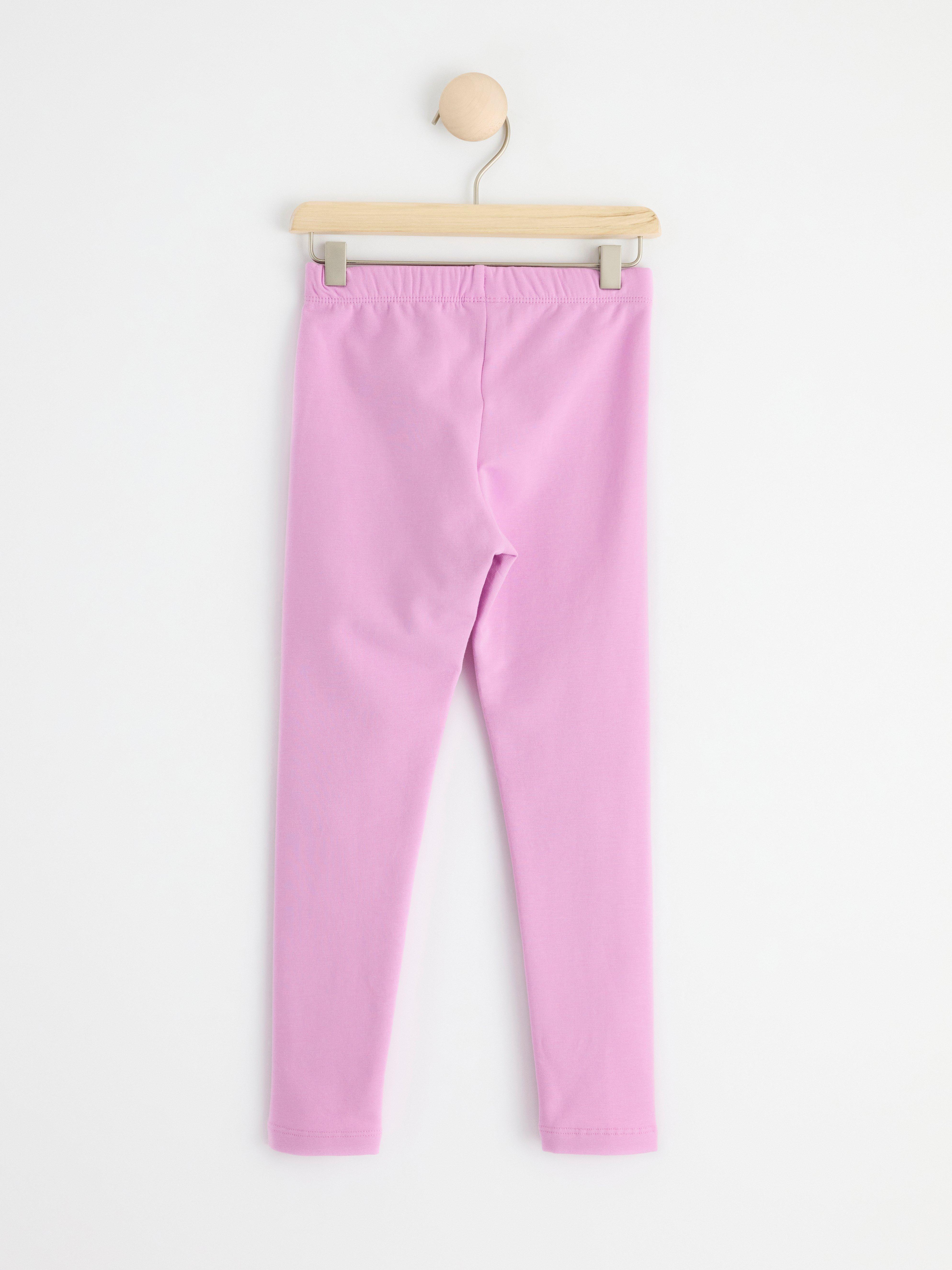 Leggings with brushed inside Light Lilac