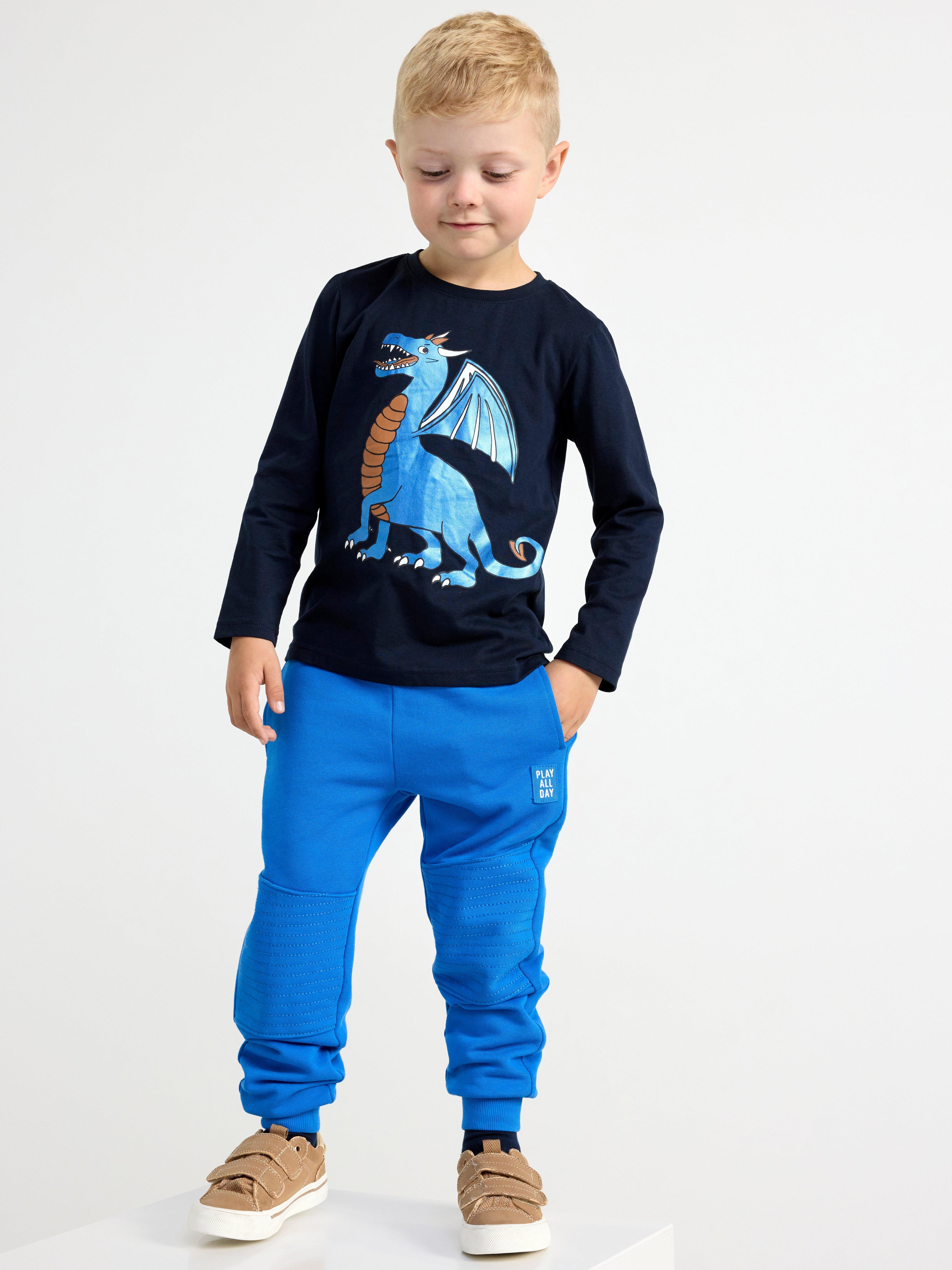 Top with dragon Dark Navy