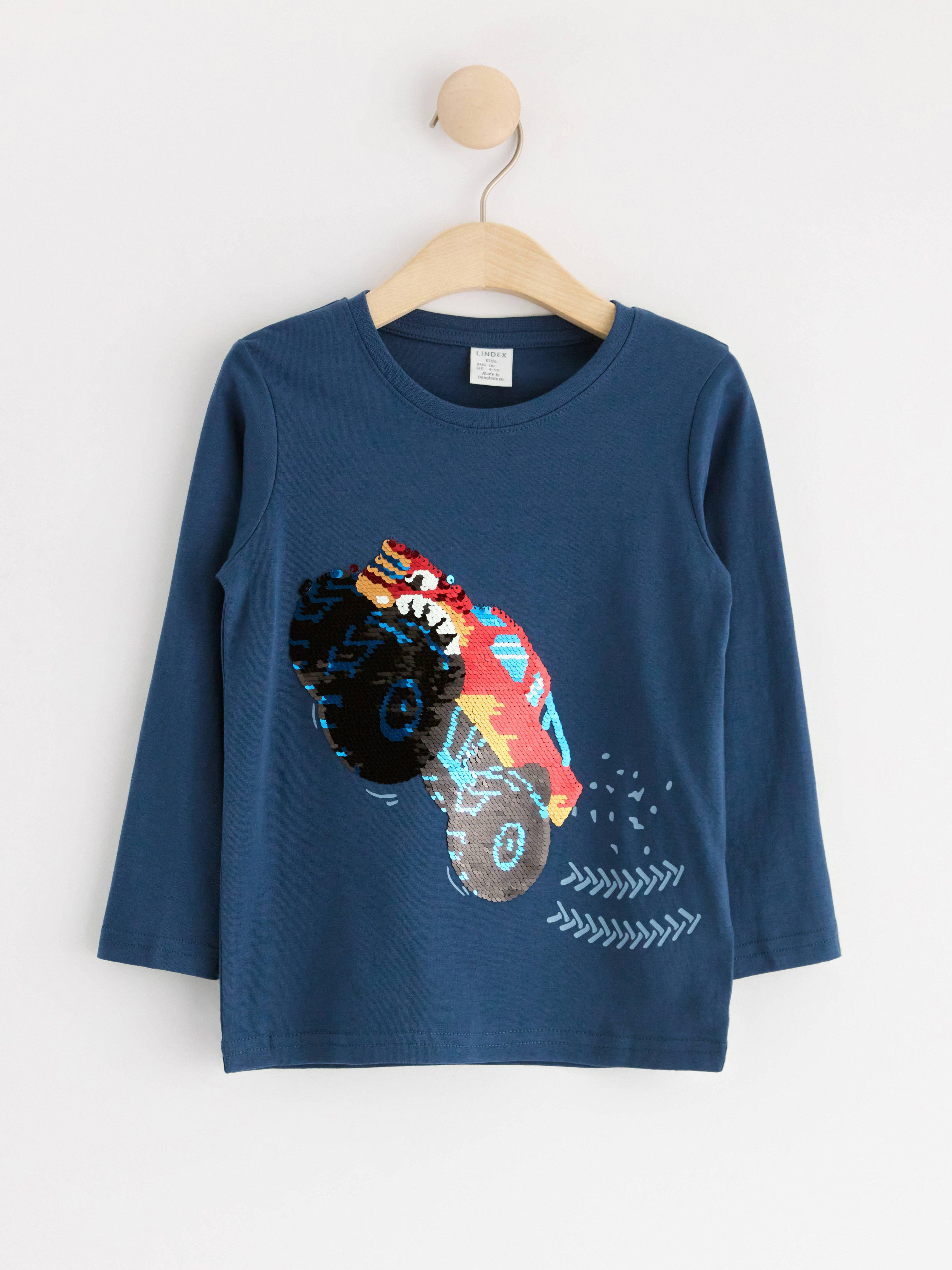 Top with monstertruck Dark Dusty Blue