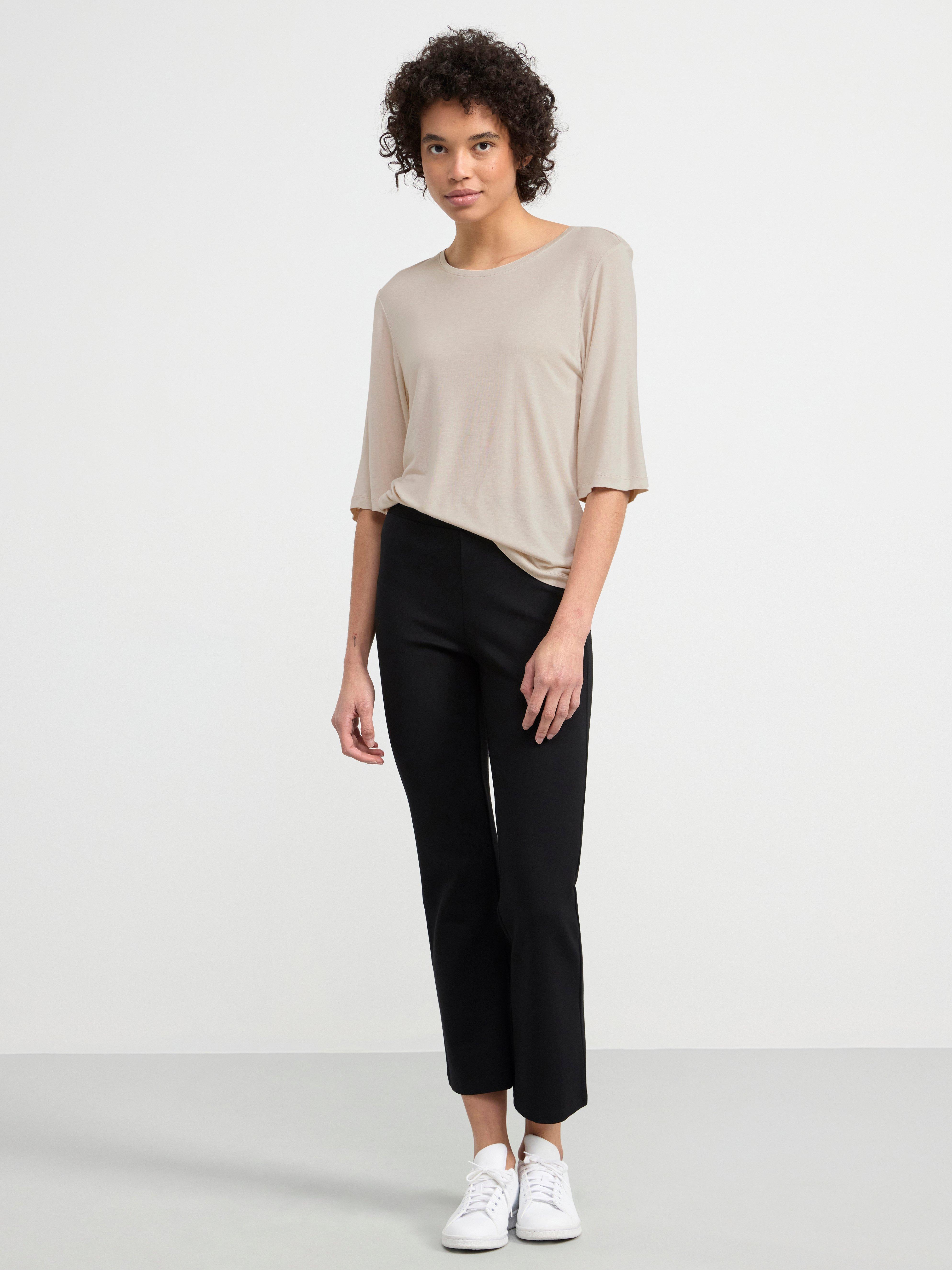 Three quarter sleeve top Light Beige
