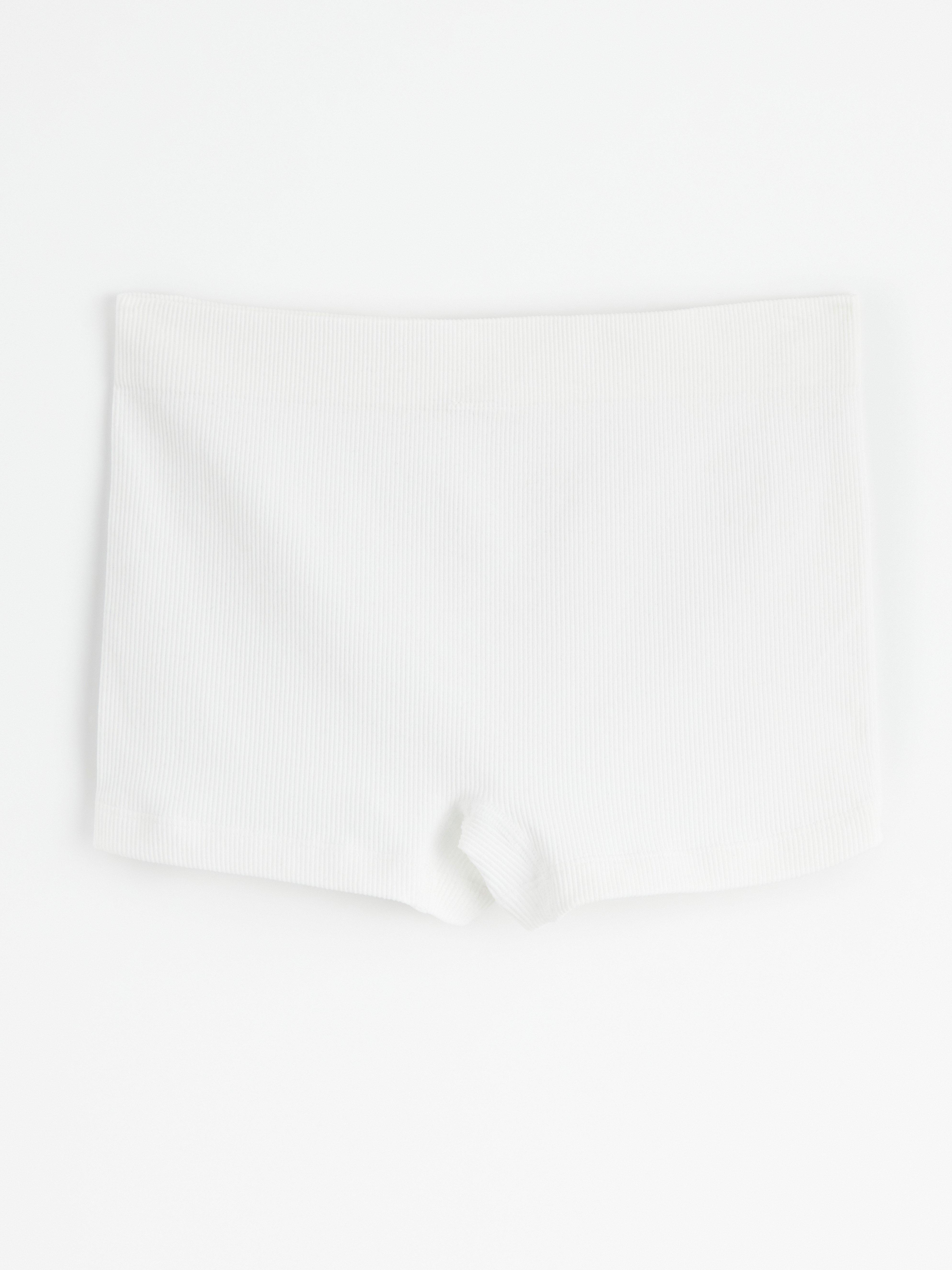 Boxer midi seamless briefs White