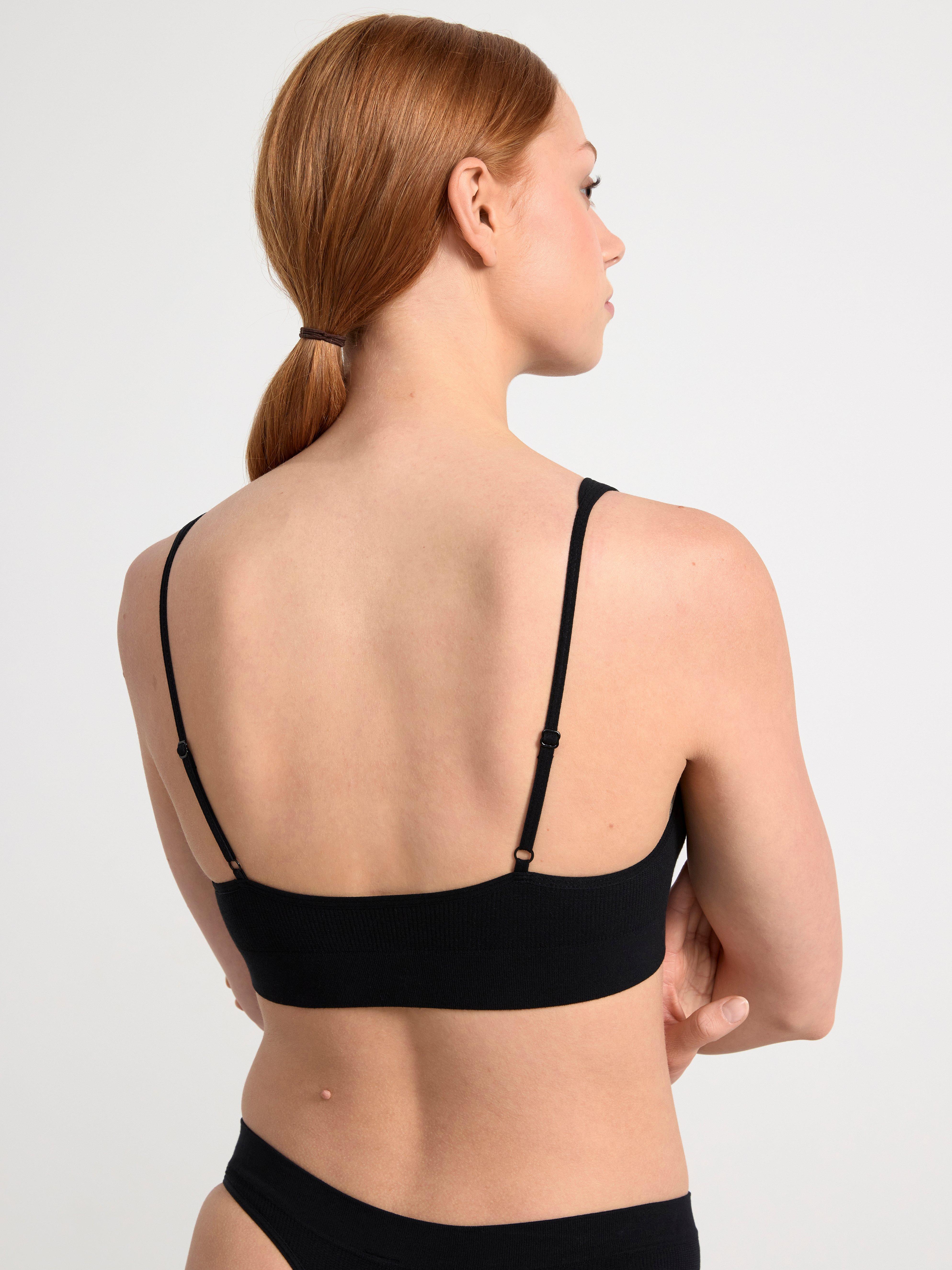 Seamless soft bra Black