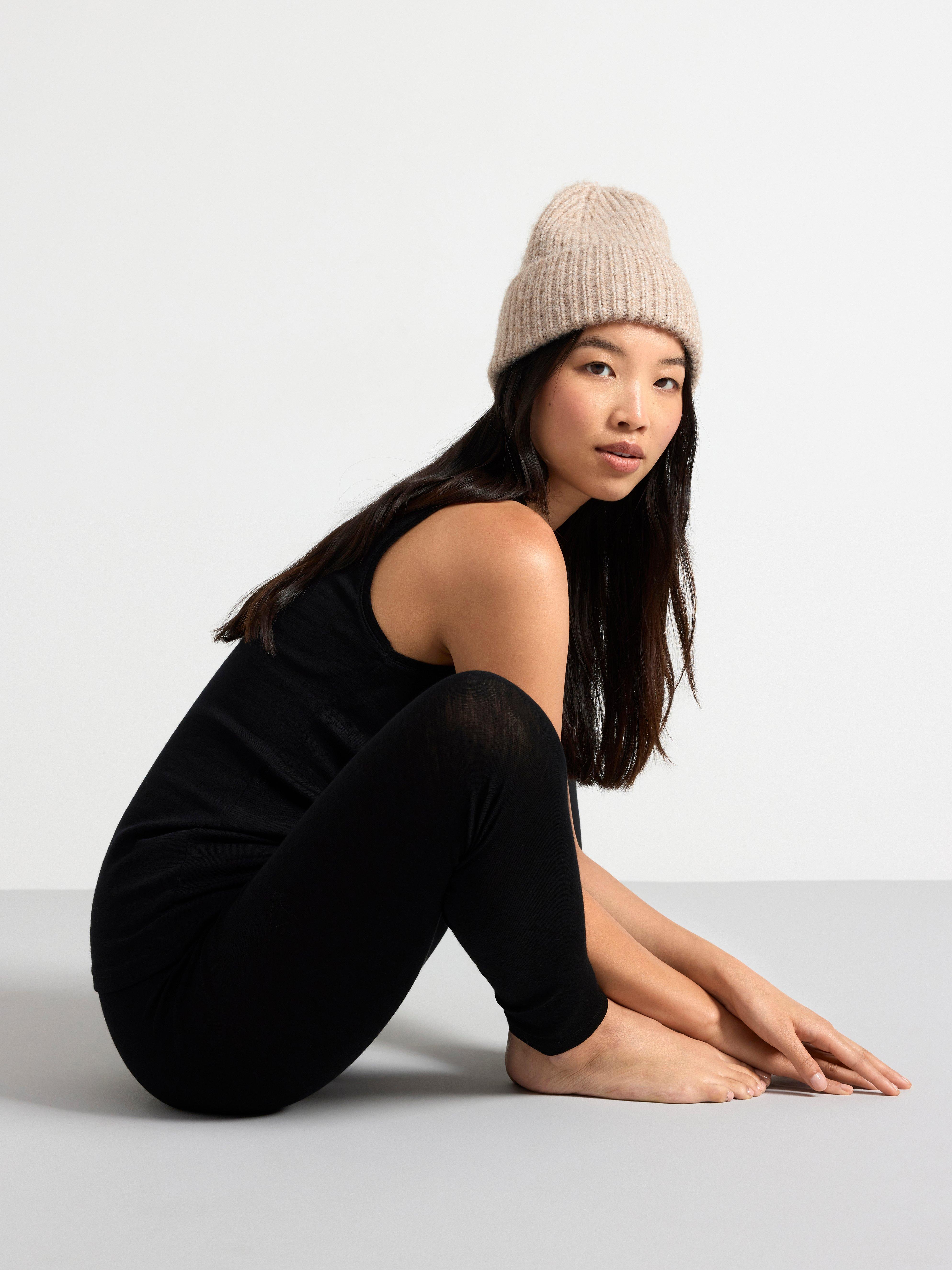 Leggings in merino wool Black
