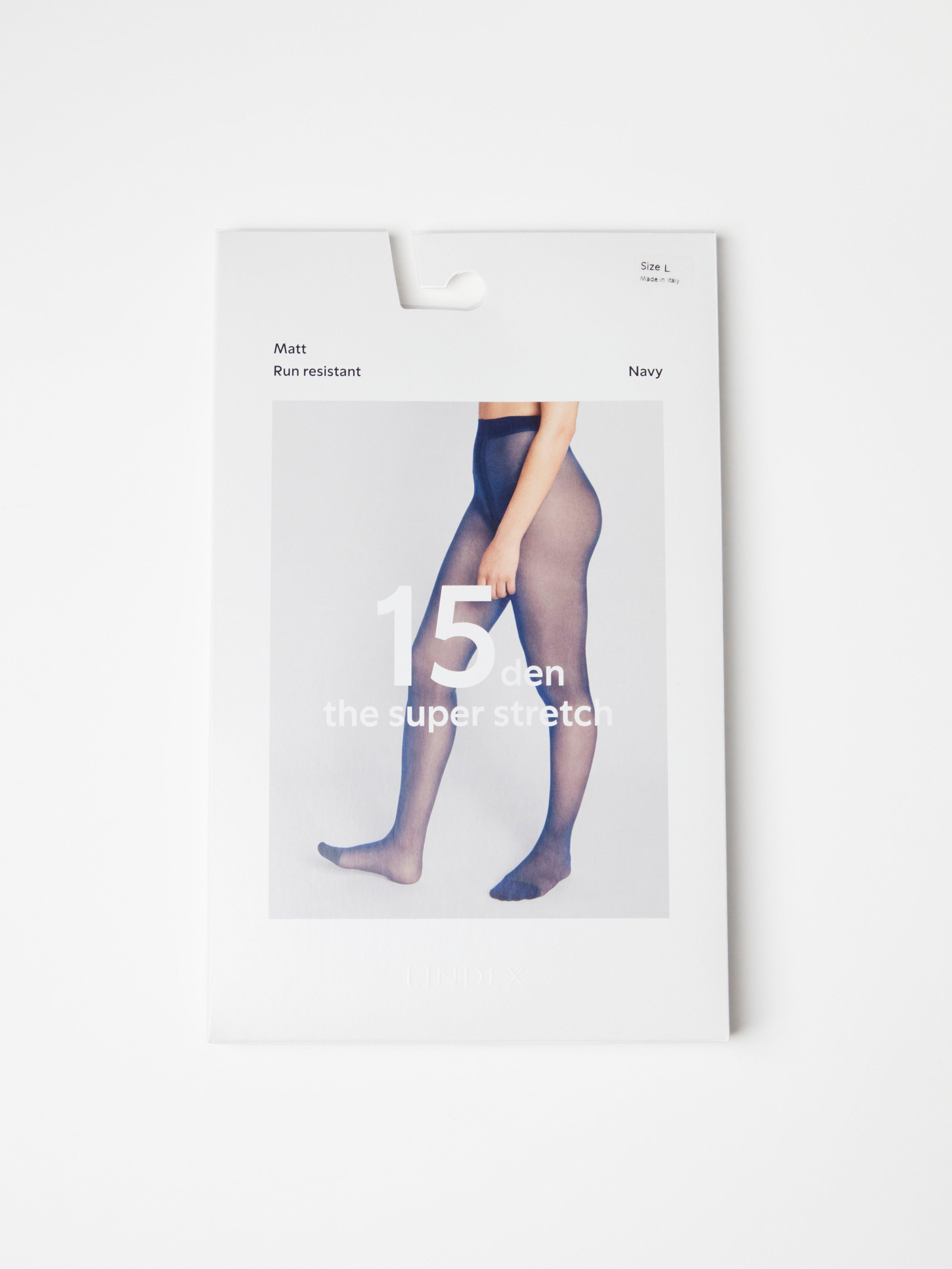 Super stretch matt tights 15 denier navy