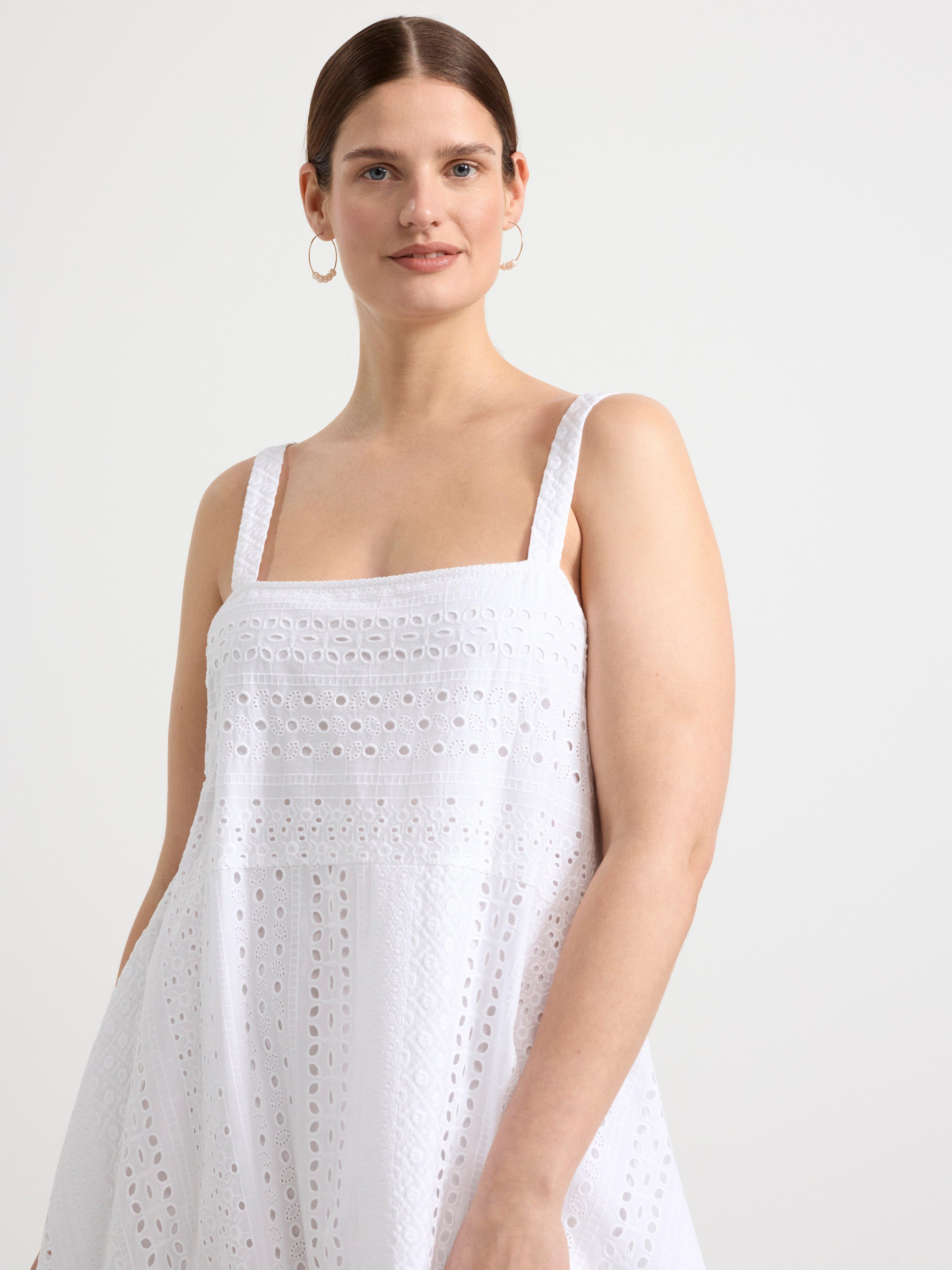 Broderie anglaise dress White