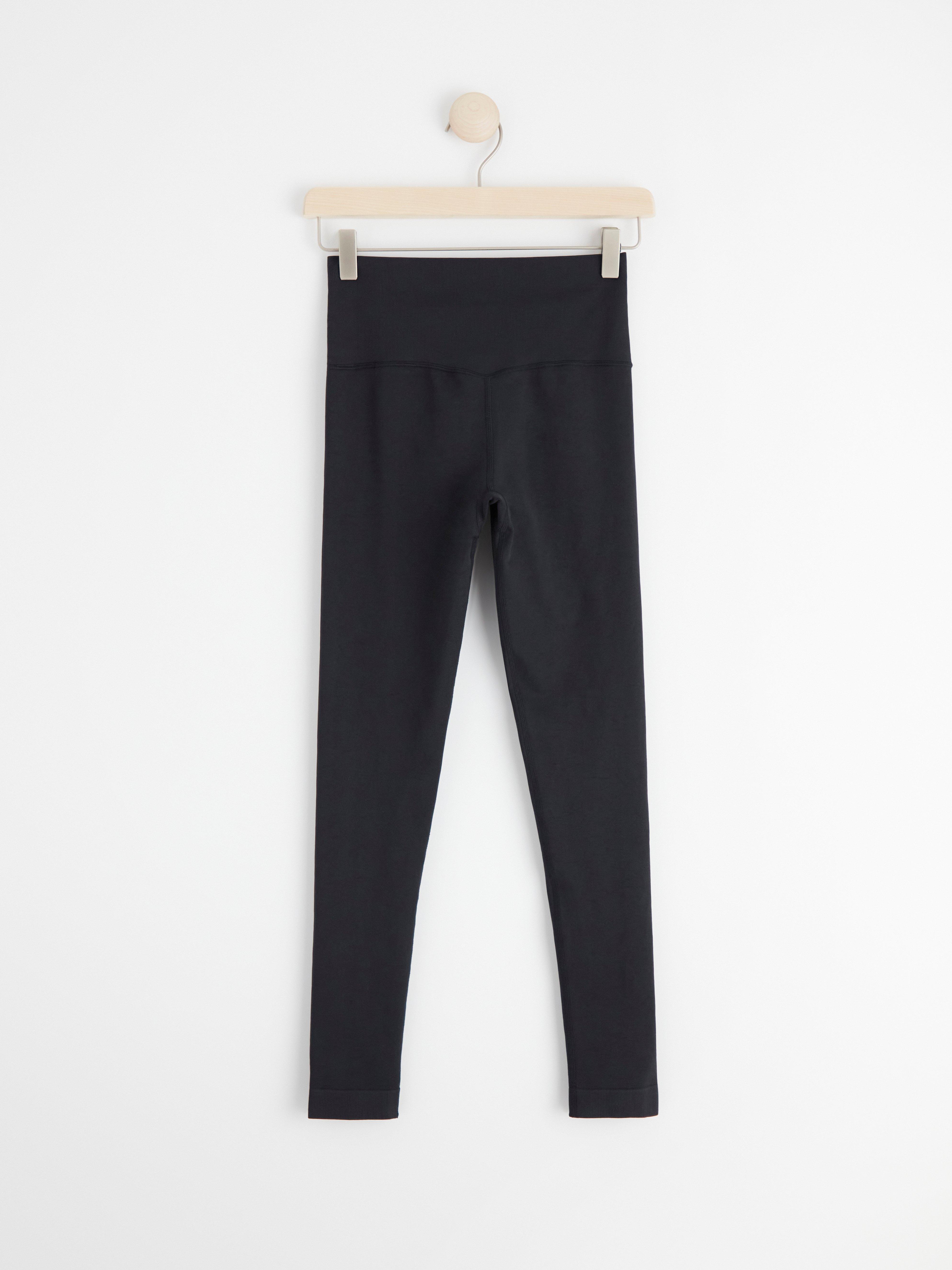 Seamless sports leggings Black