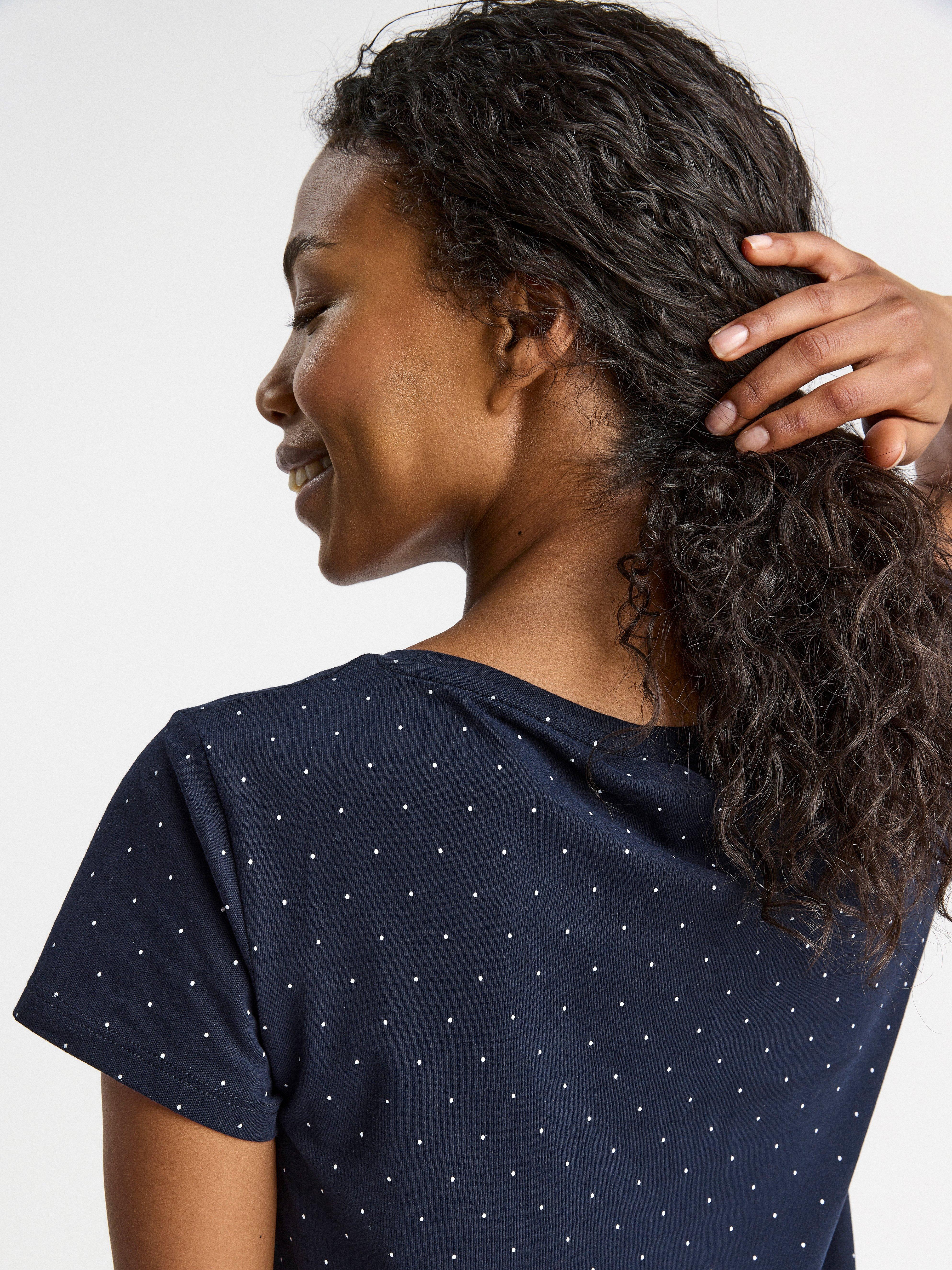 Patterned night dress Dark Blue