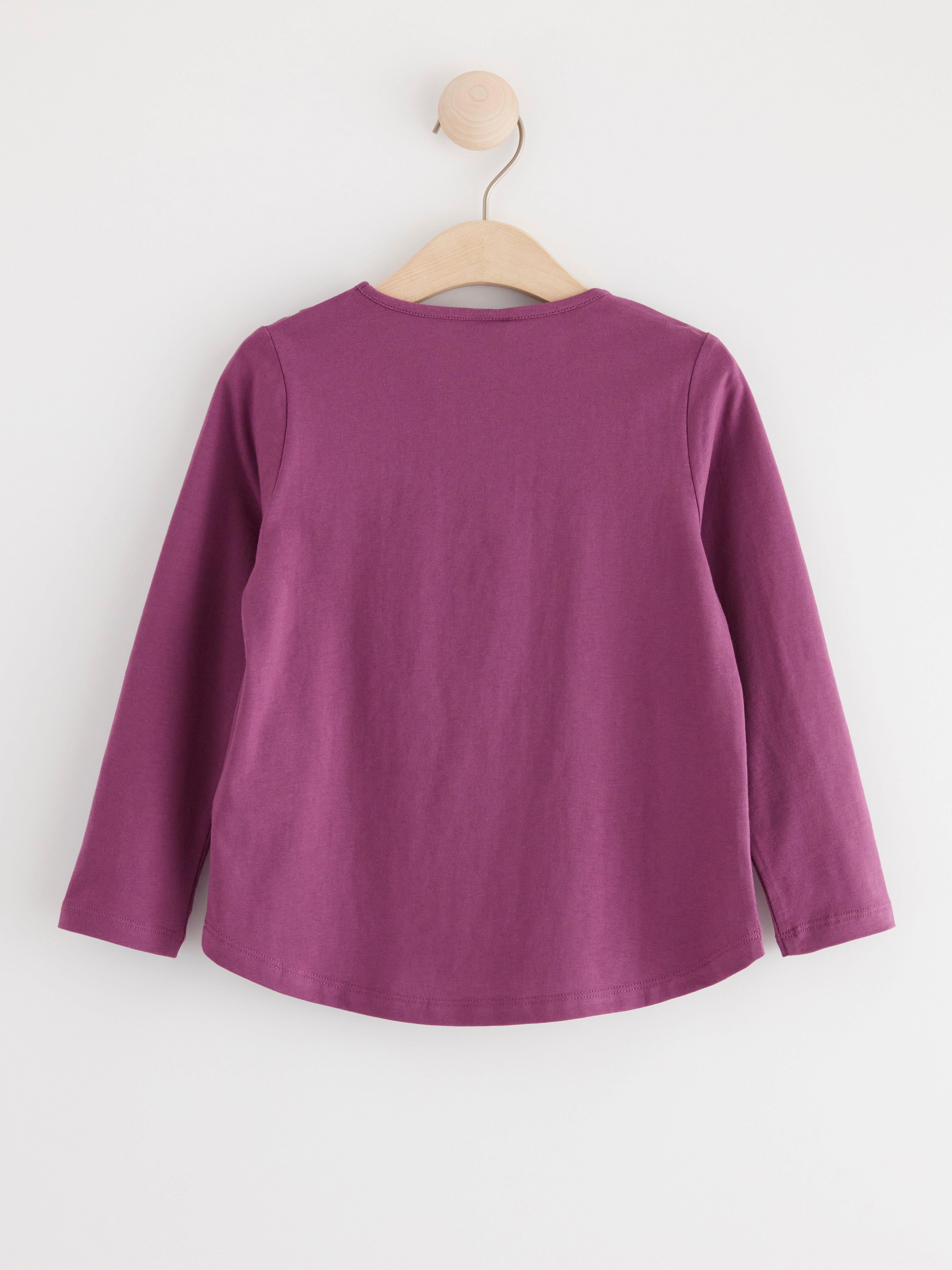 Long sleeve top with reversible sequins LILAC