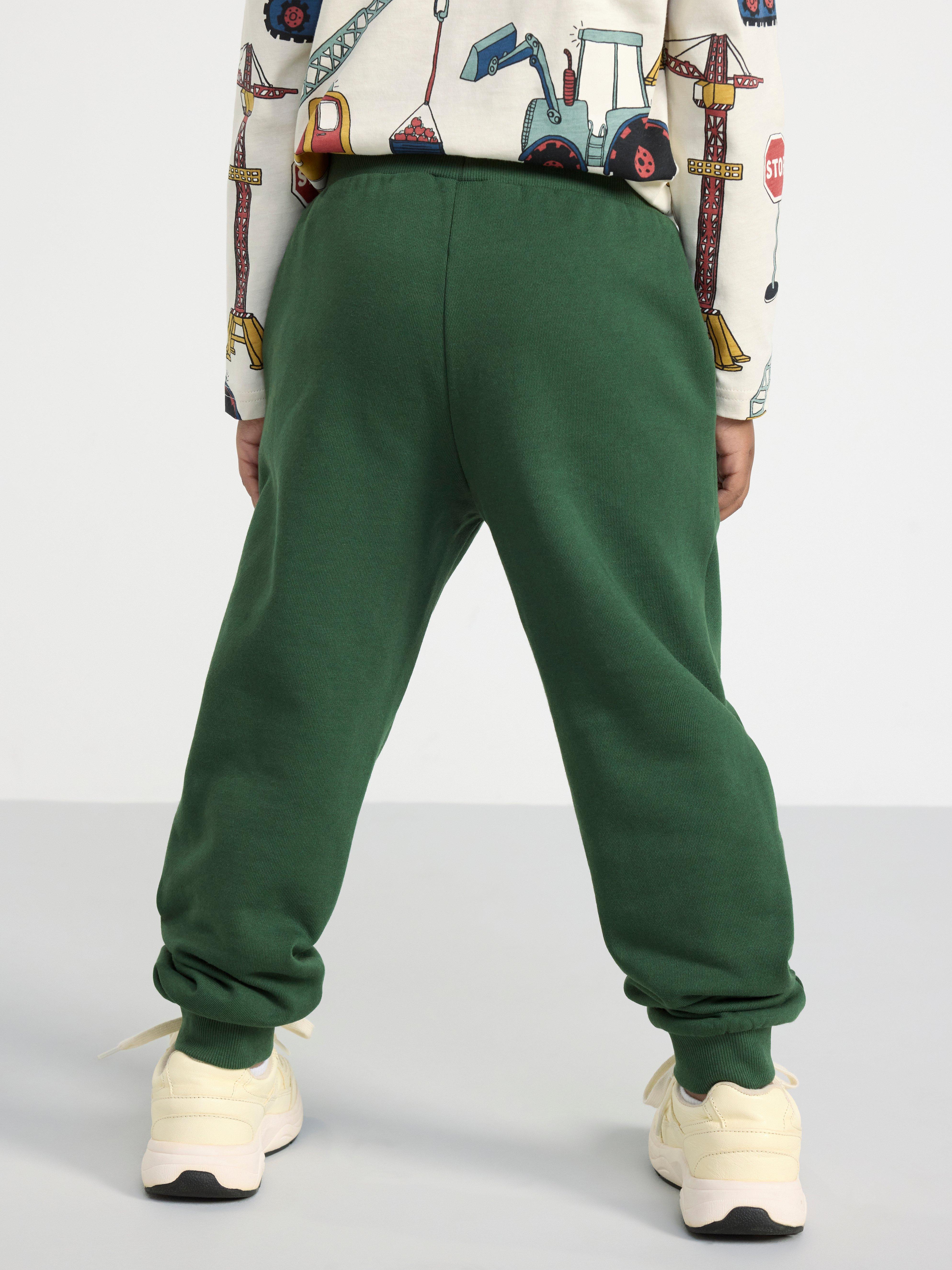 Extra durable trousers with brushed inside Dark Dusty Green