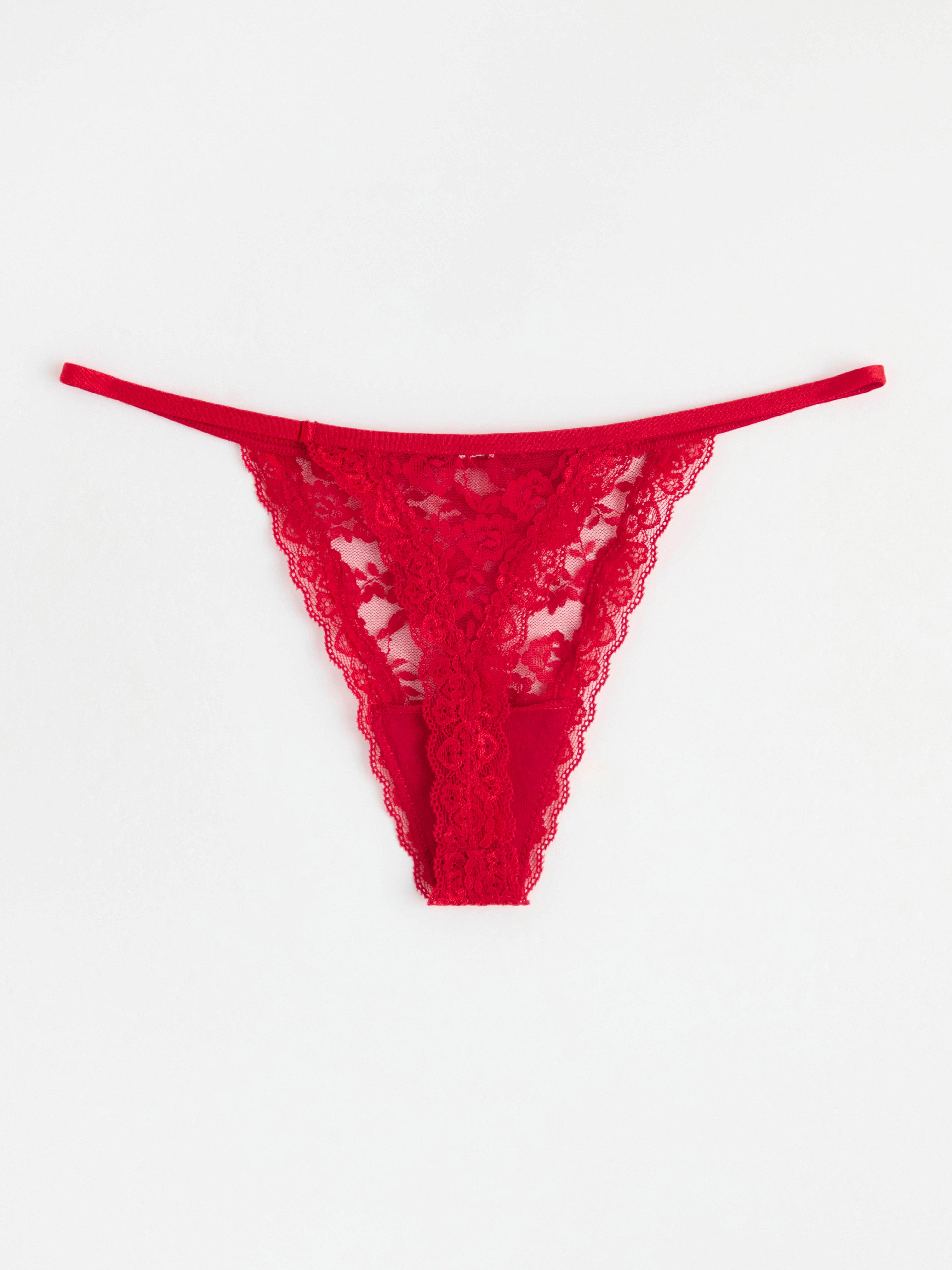 Thong low waist Red