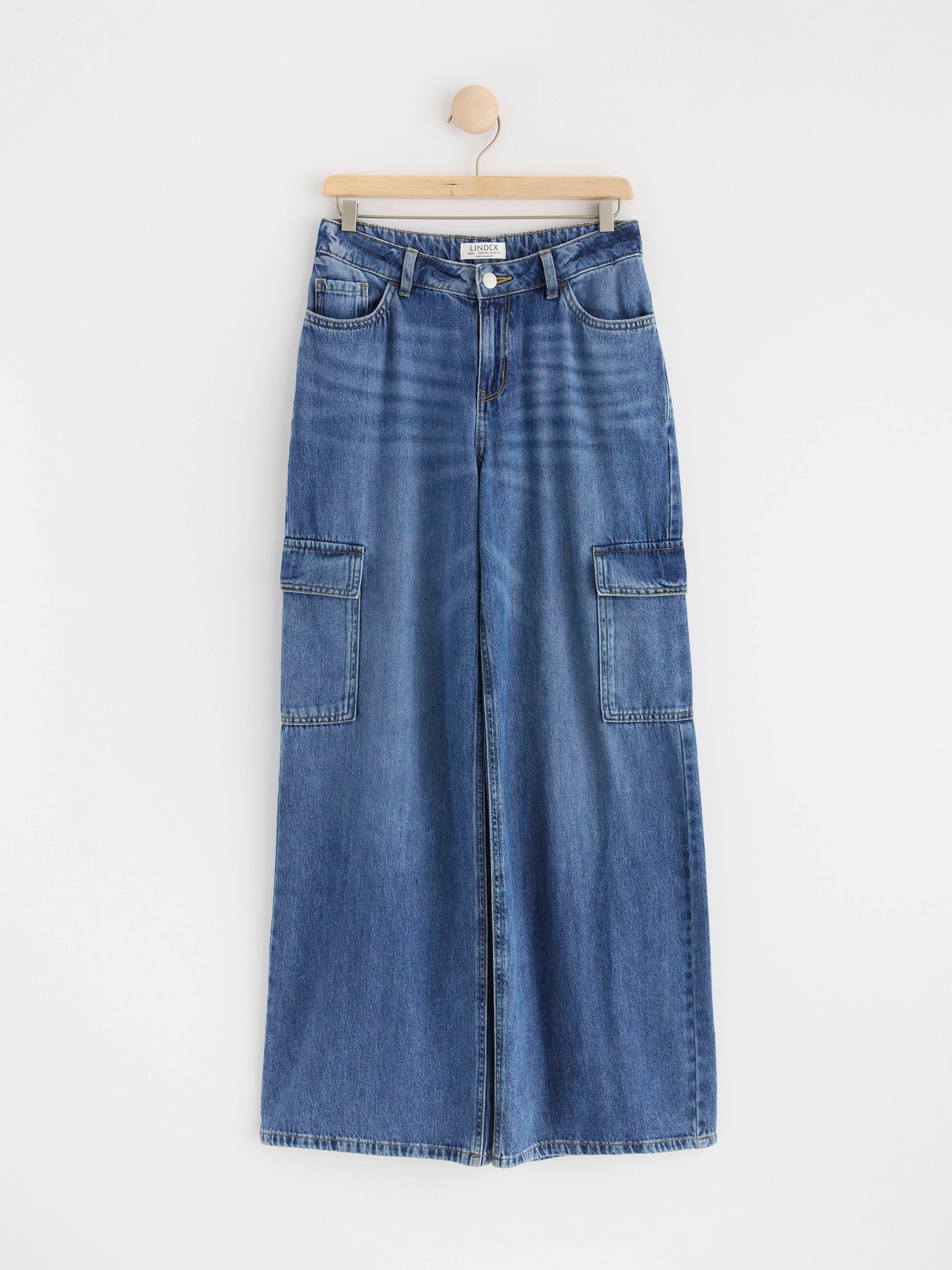 VIOLA Wide cargo jeans Denim