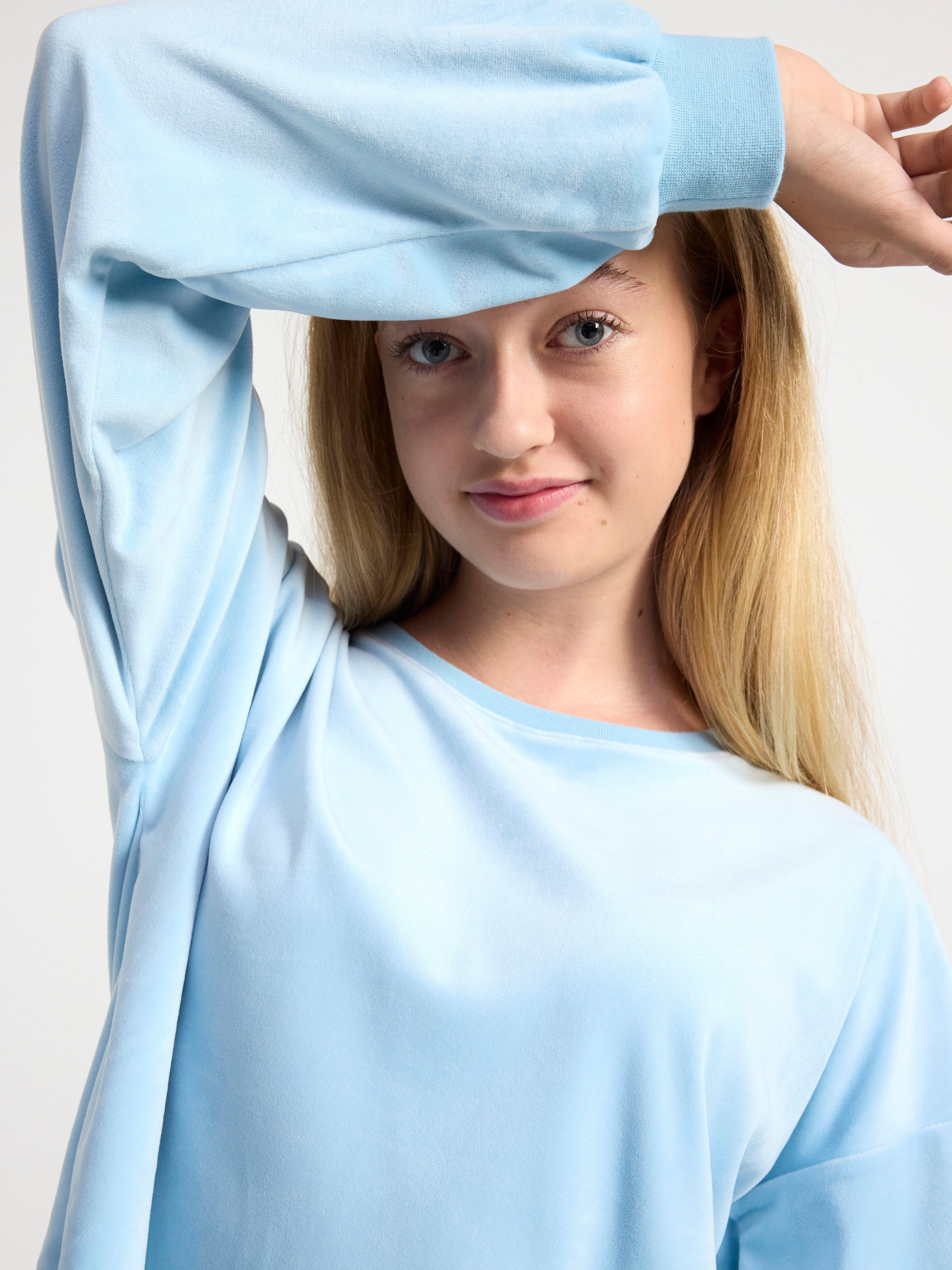 Velour pyjama set Light Blue