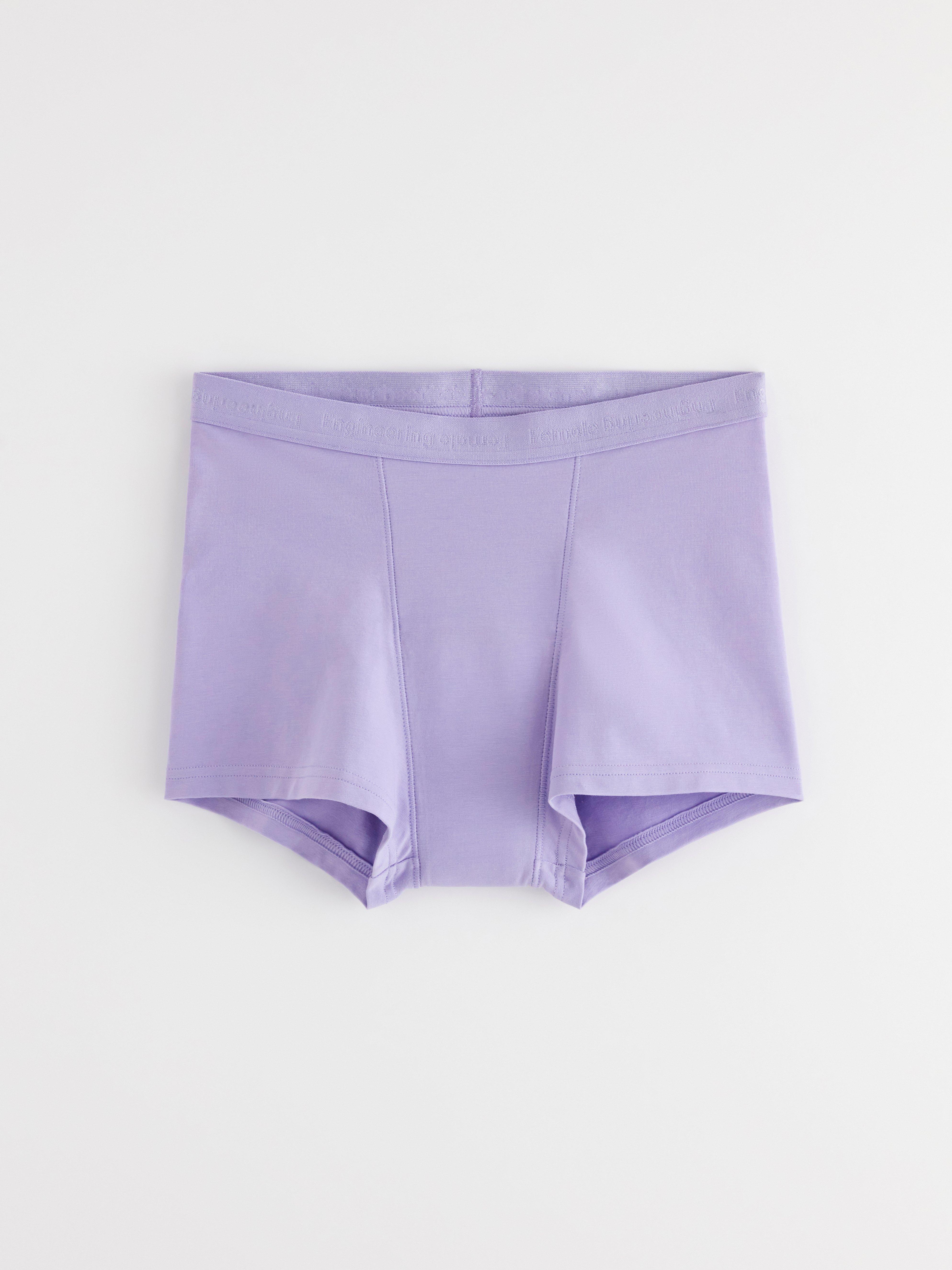 Engineered Teens Boxer Super Period Proof - Period Panty with extended gusset Dusty Lilac