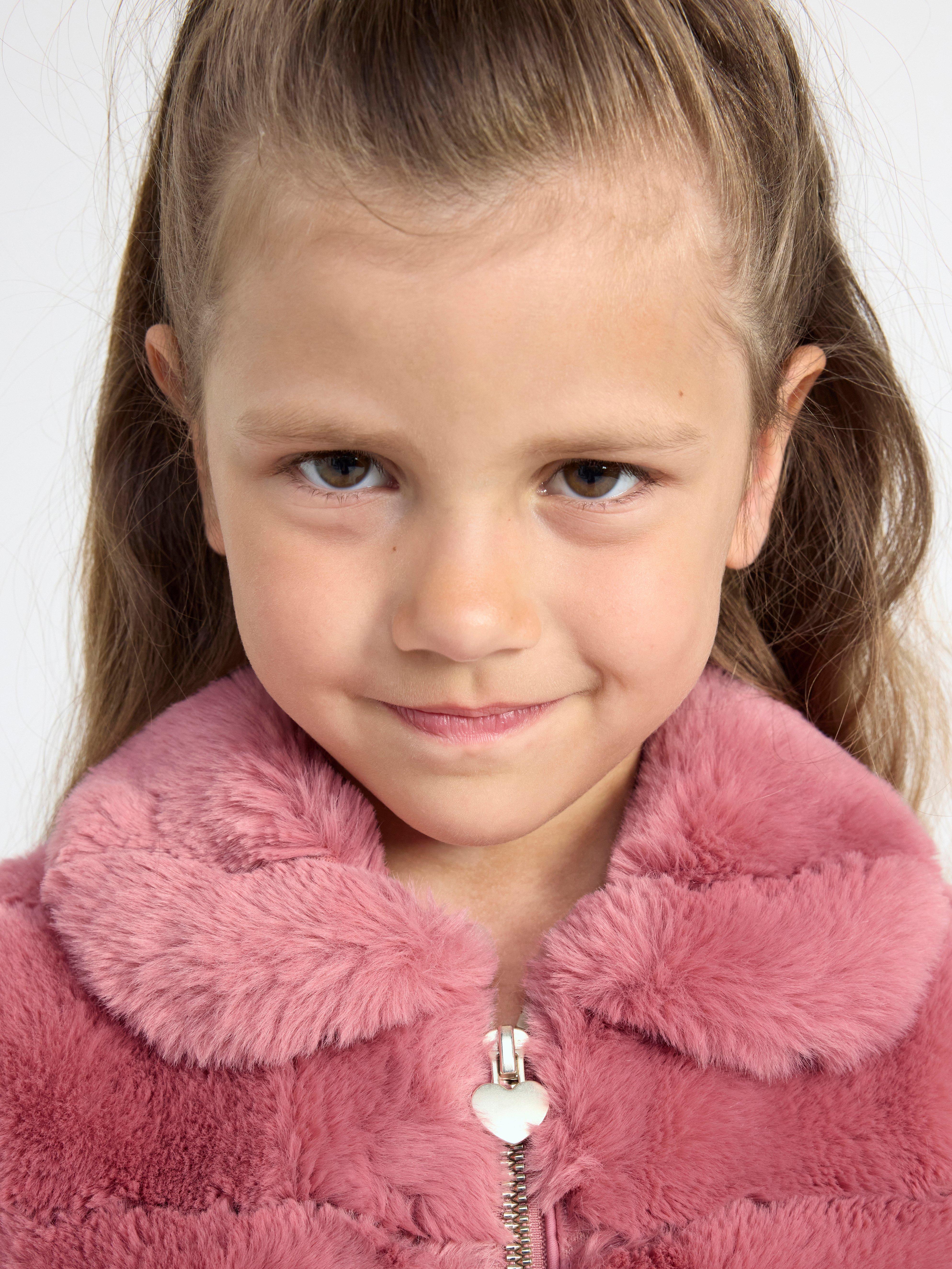 Faux fur jacket Dusty Pink