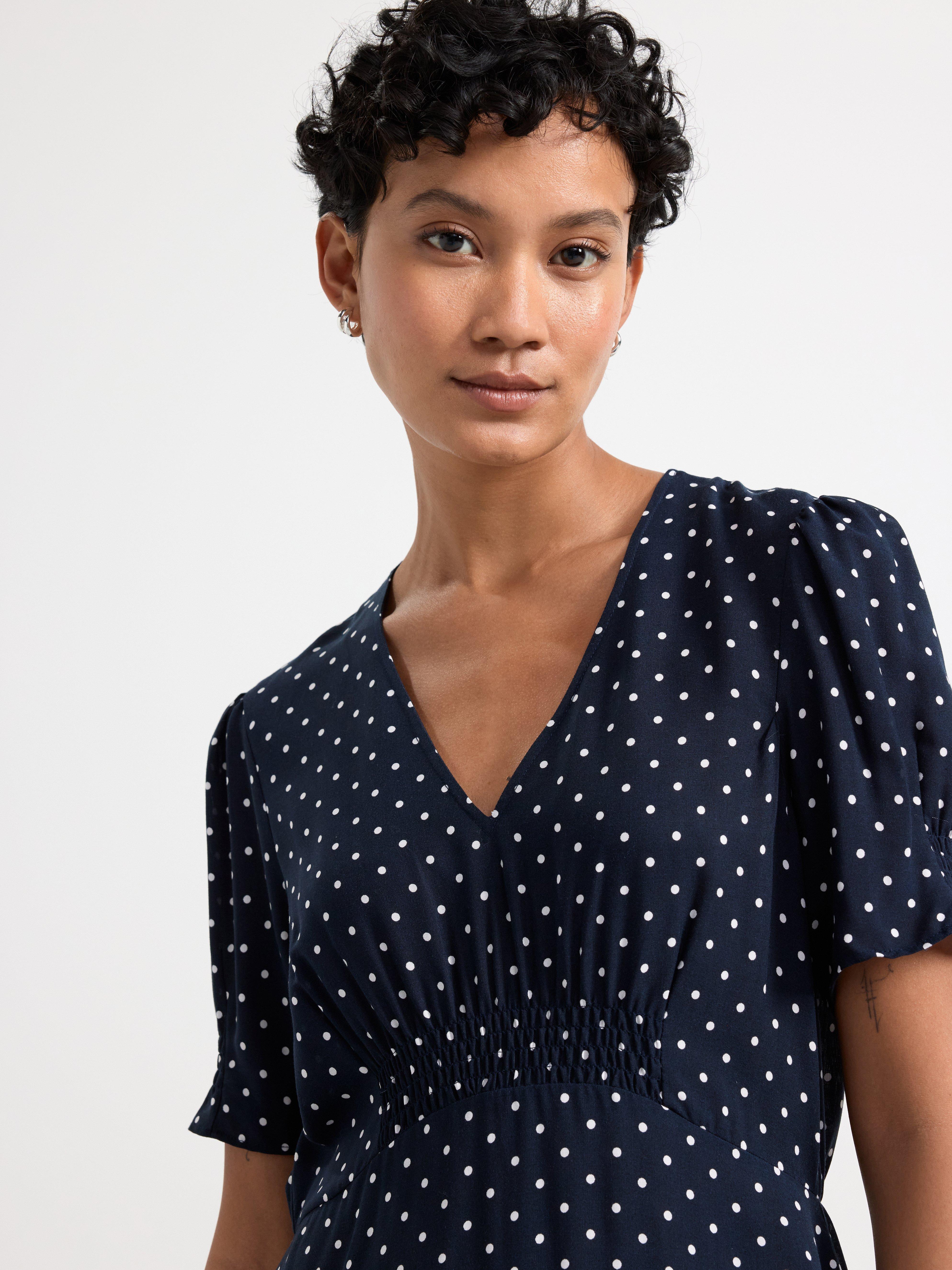 Short sleeve mini dress Dark Navy