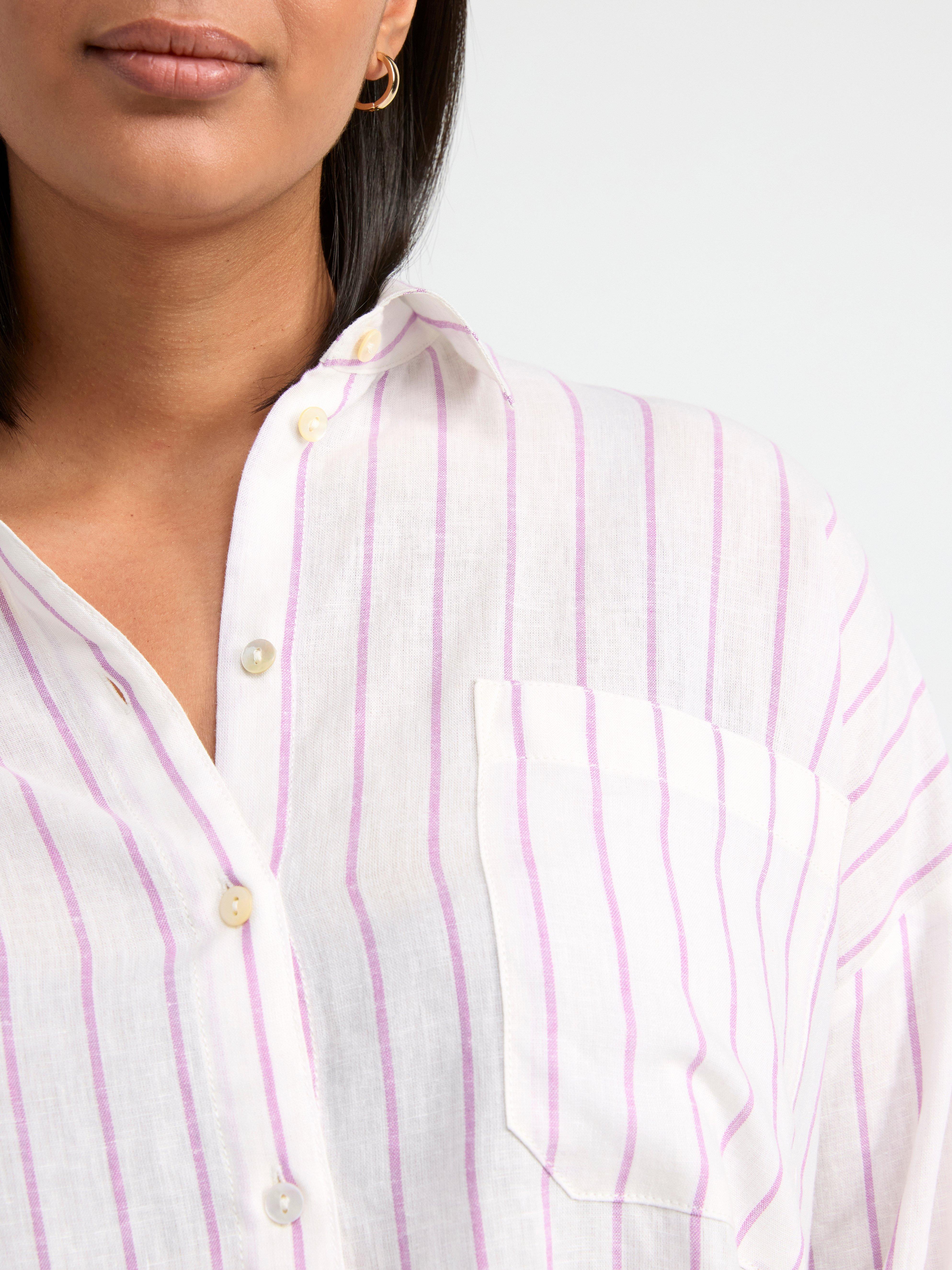 Linen shirt Lilac