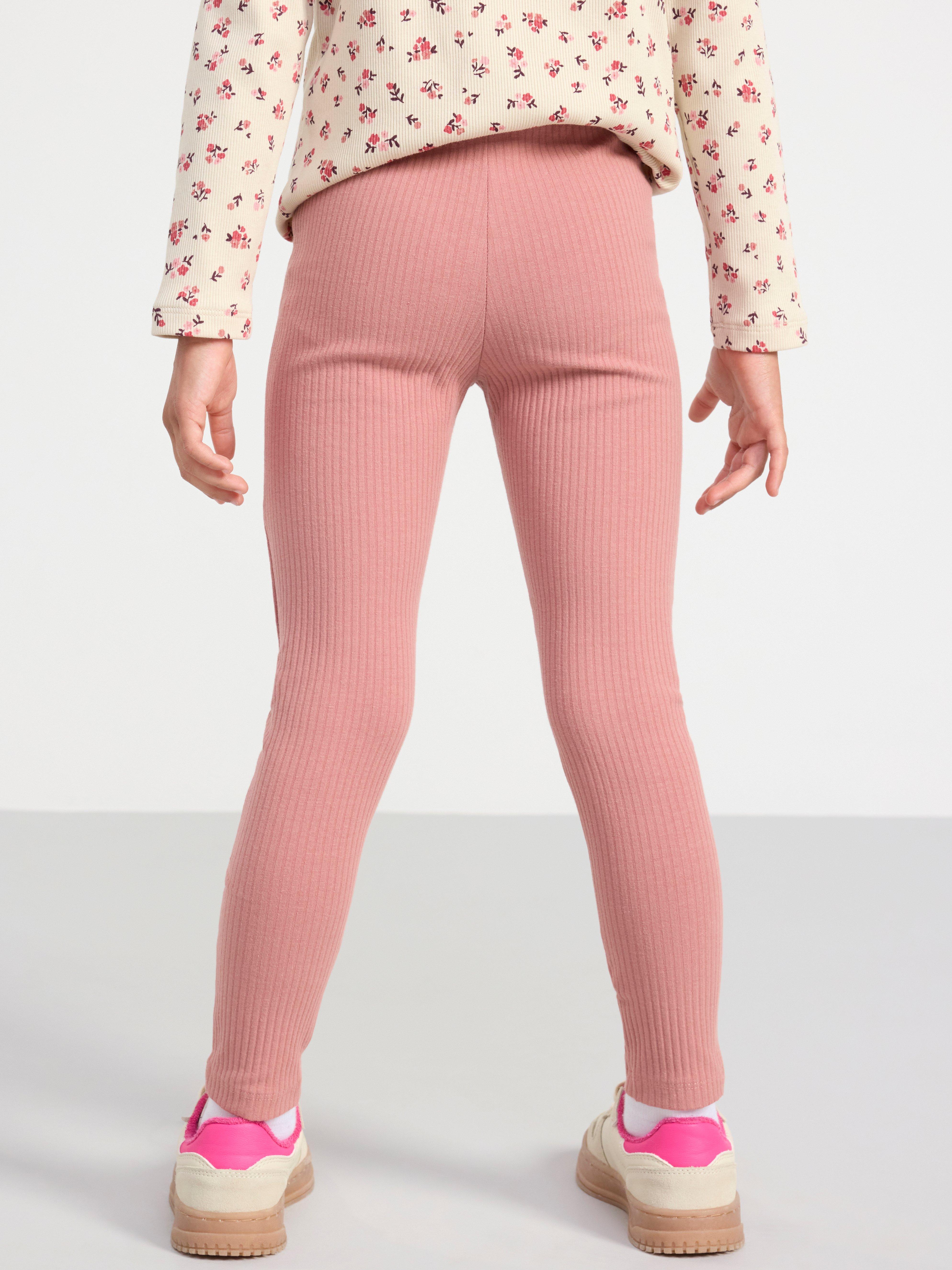 Leggings ribbed Dusty Pink