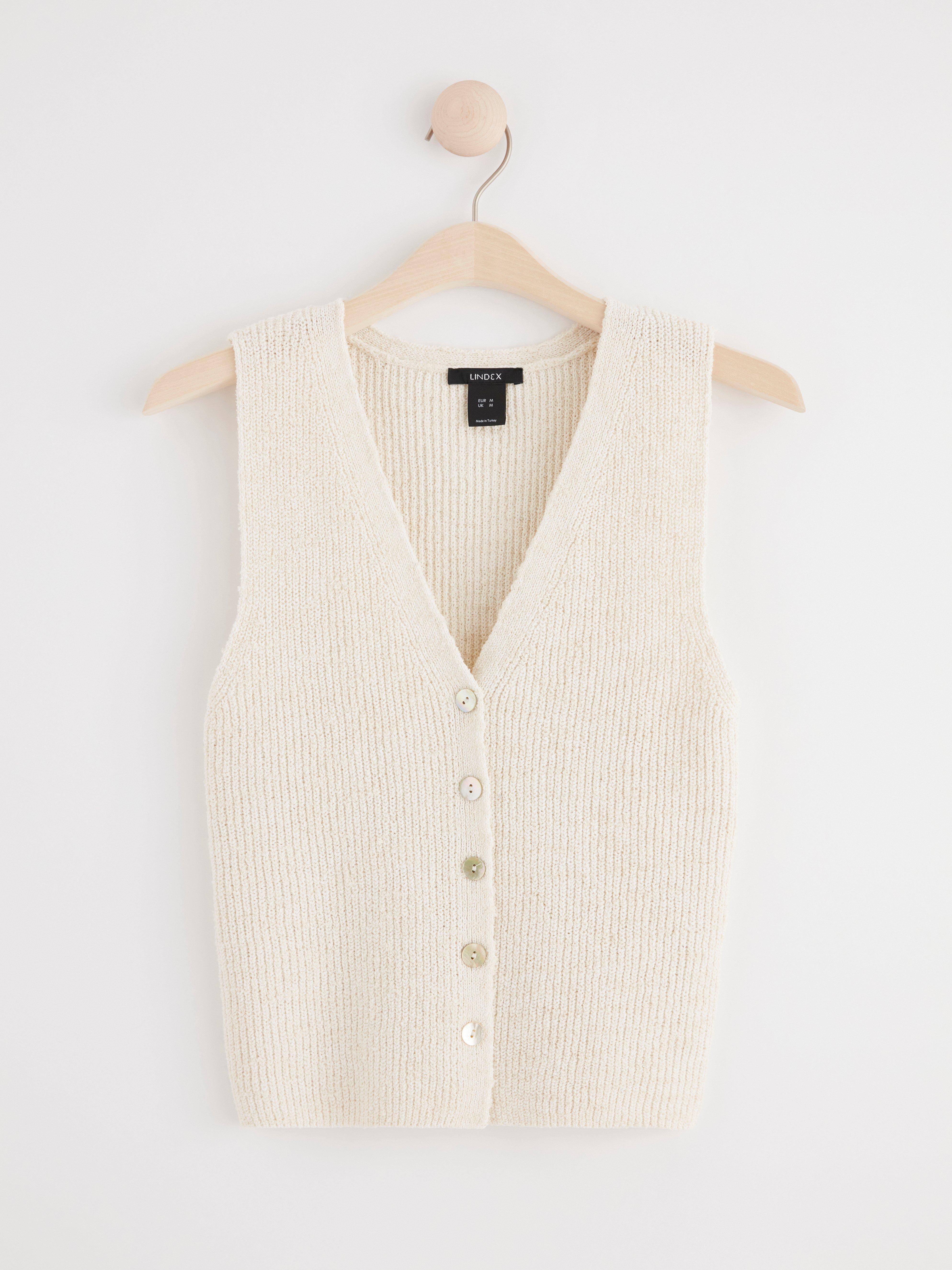 Knitted vest Off White
