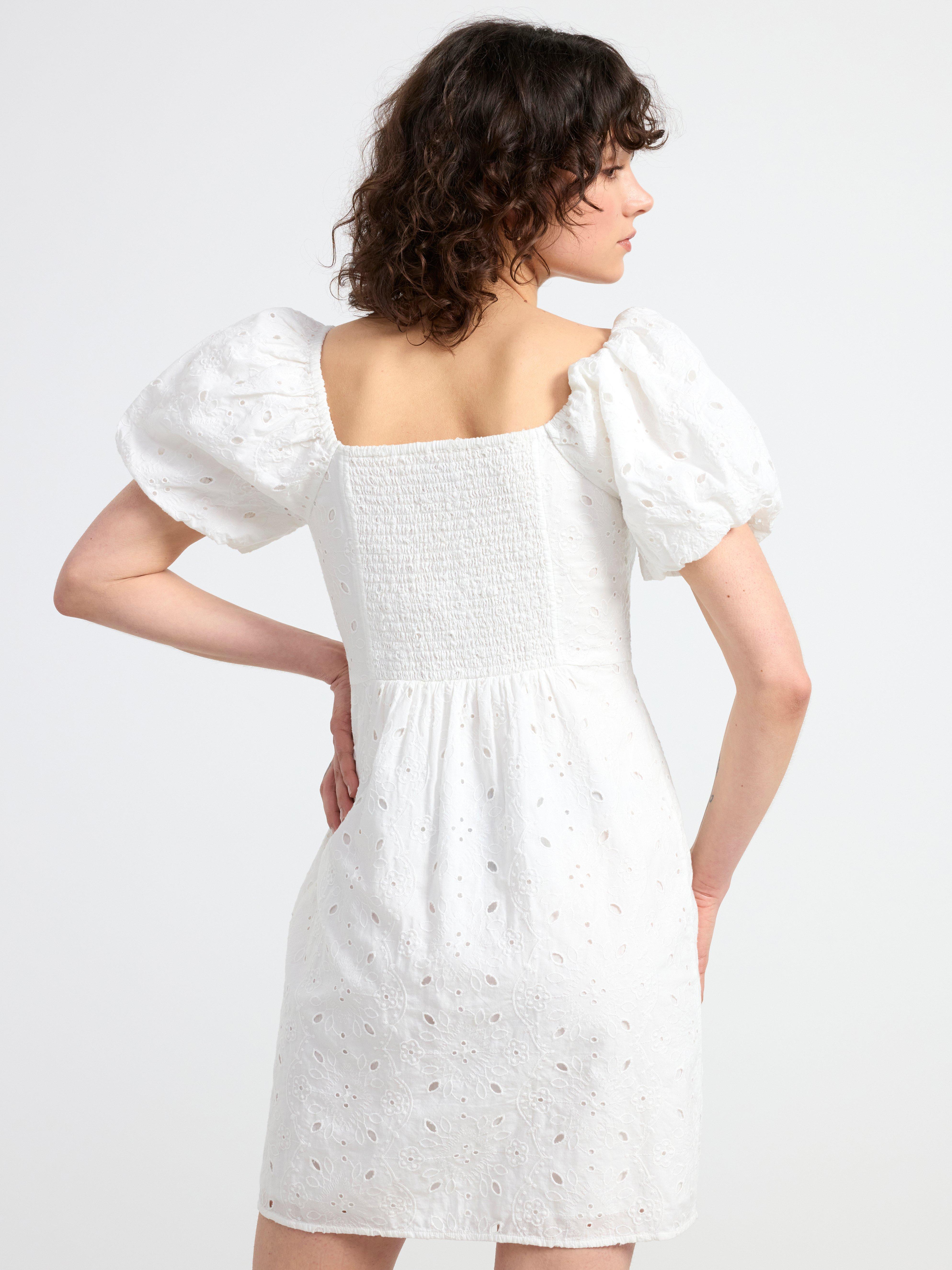 Broderie anglaise dress Off White