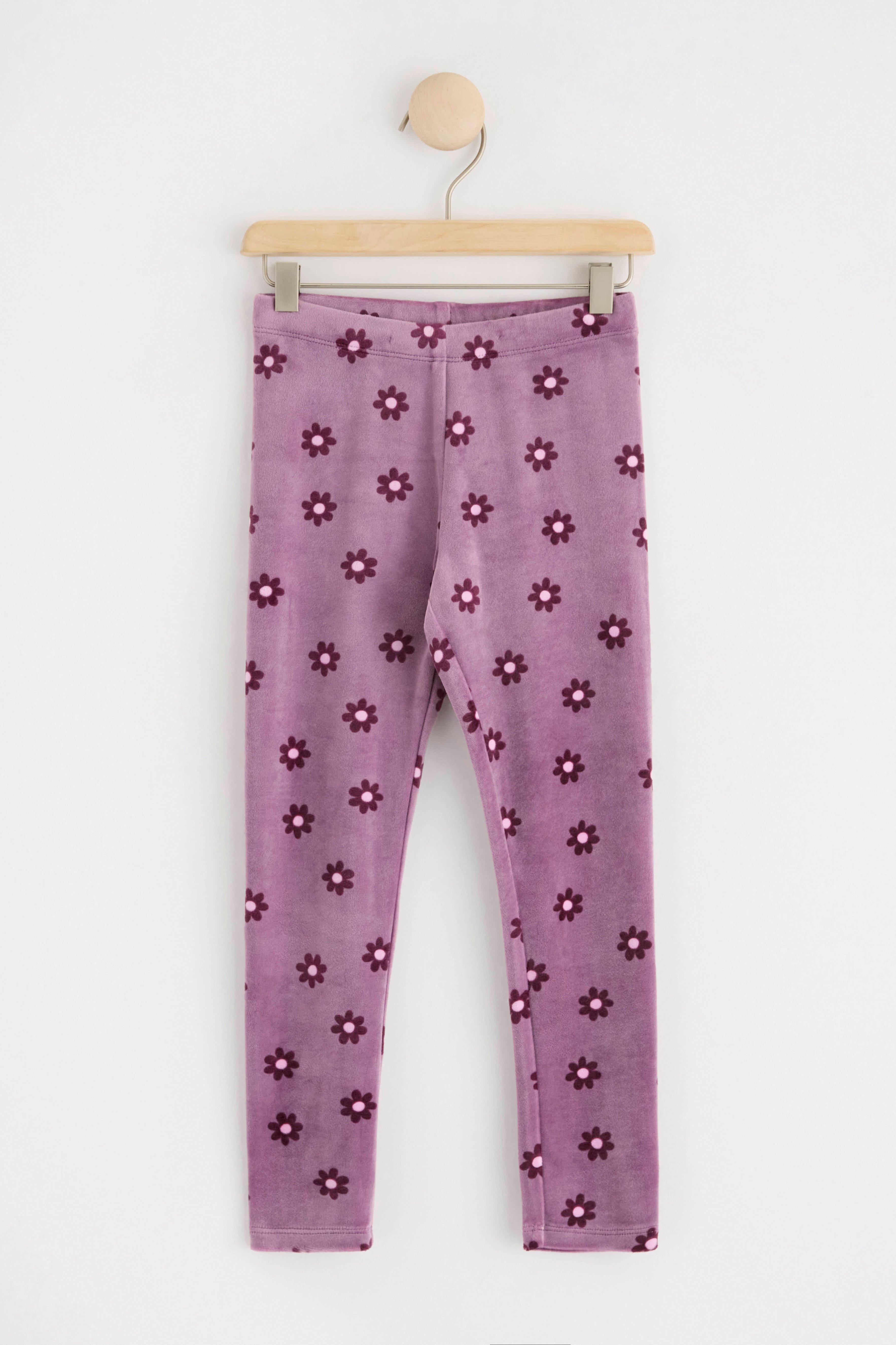 Velour leggings Light Dusty Lilac
