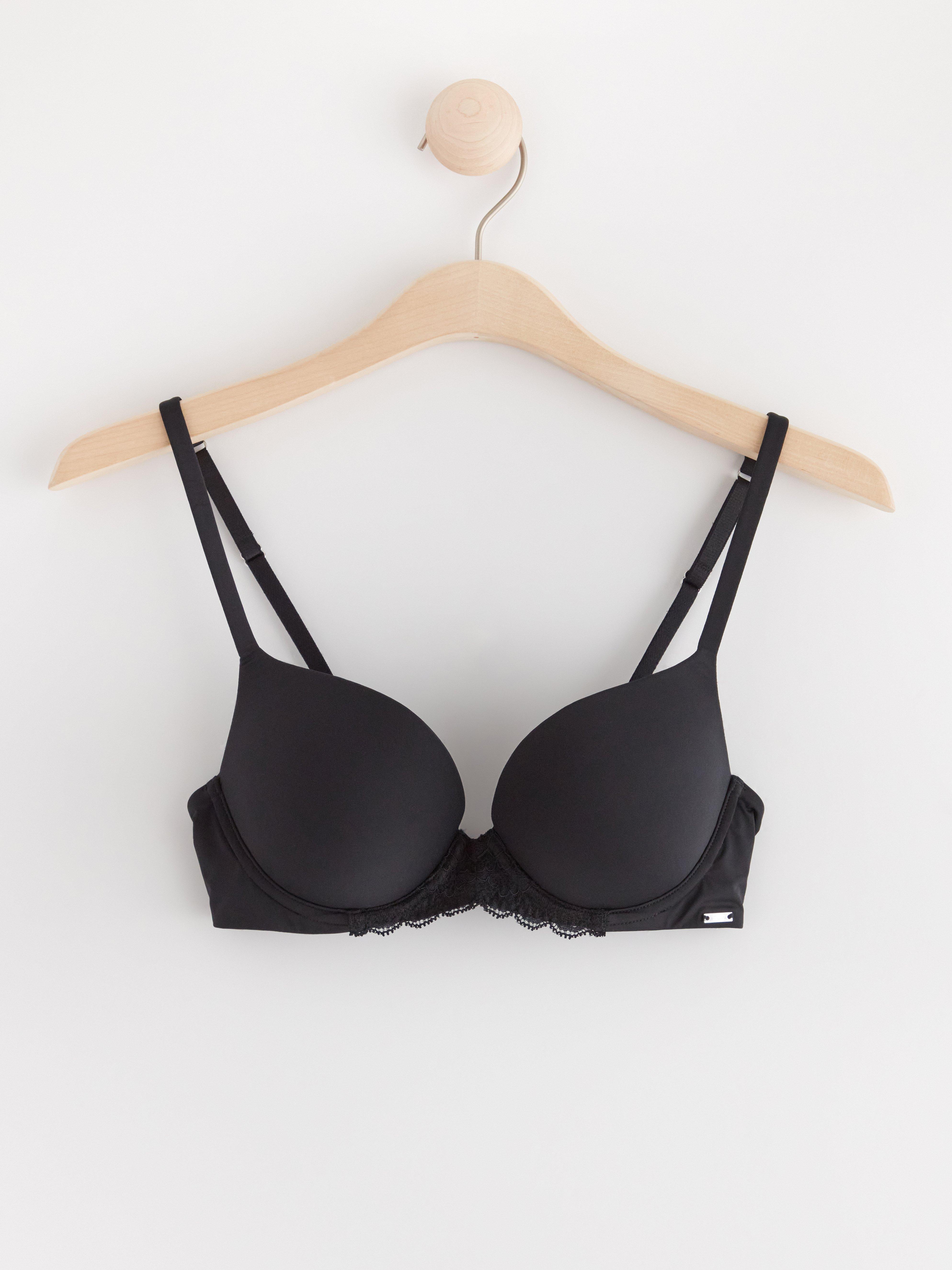 Orchid push-up bra Black