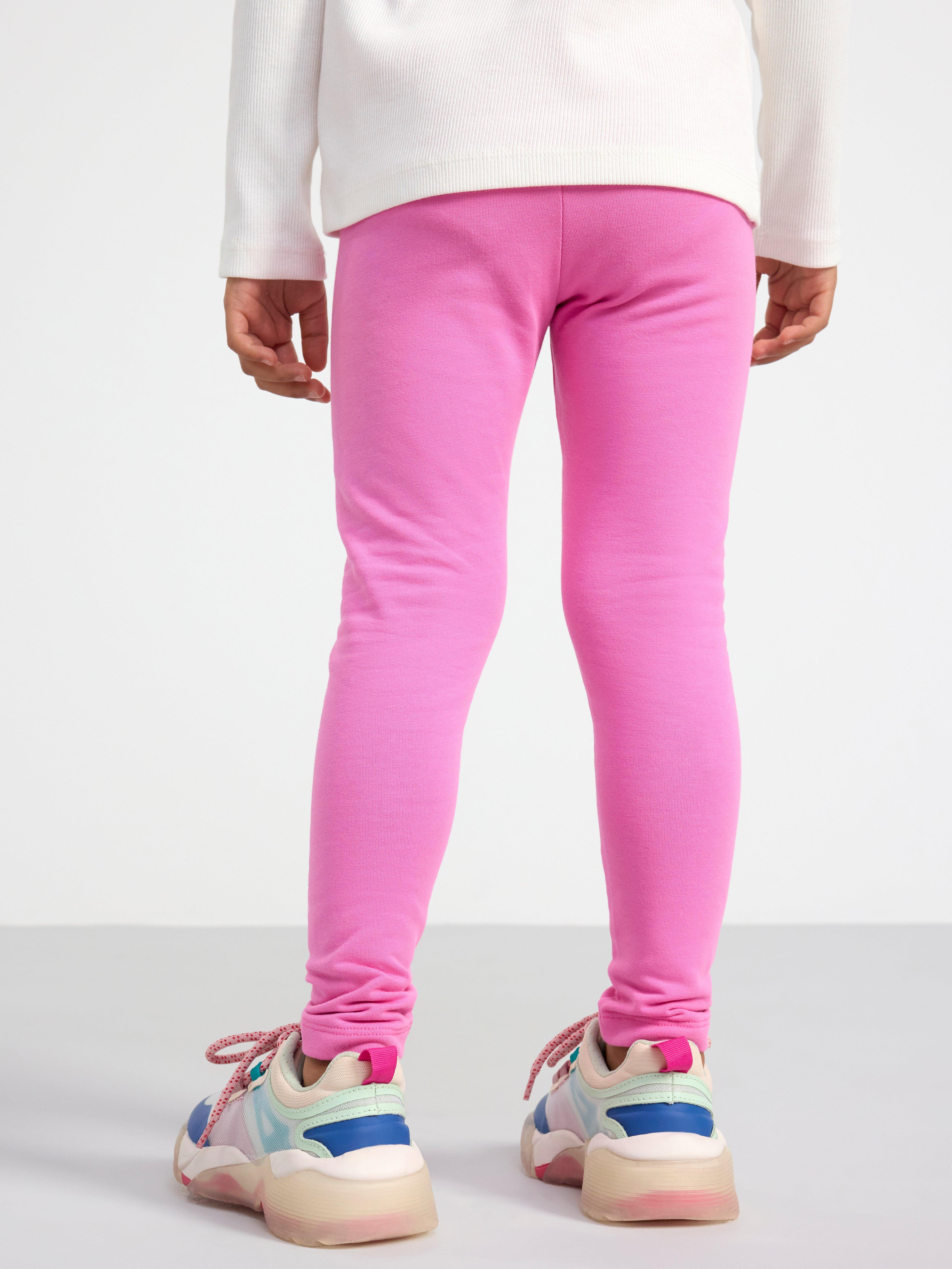 Leggings with brushed inside Pink