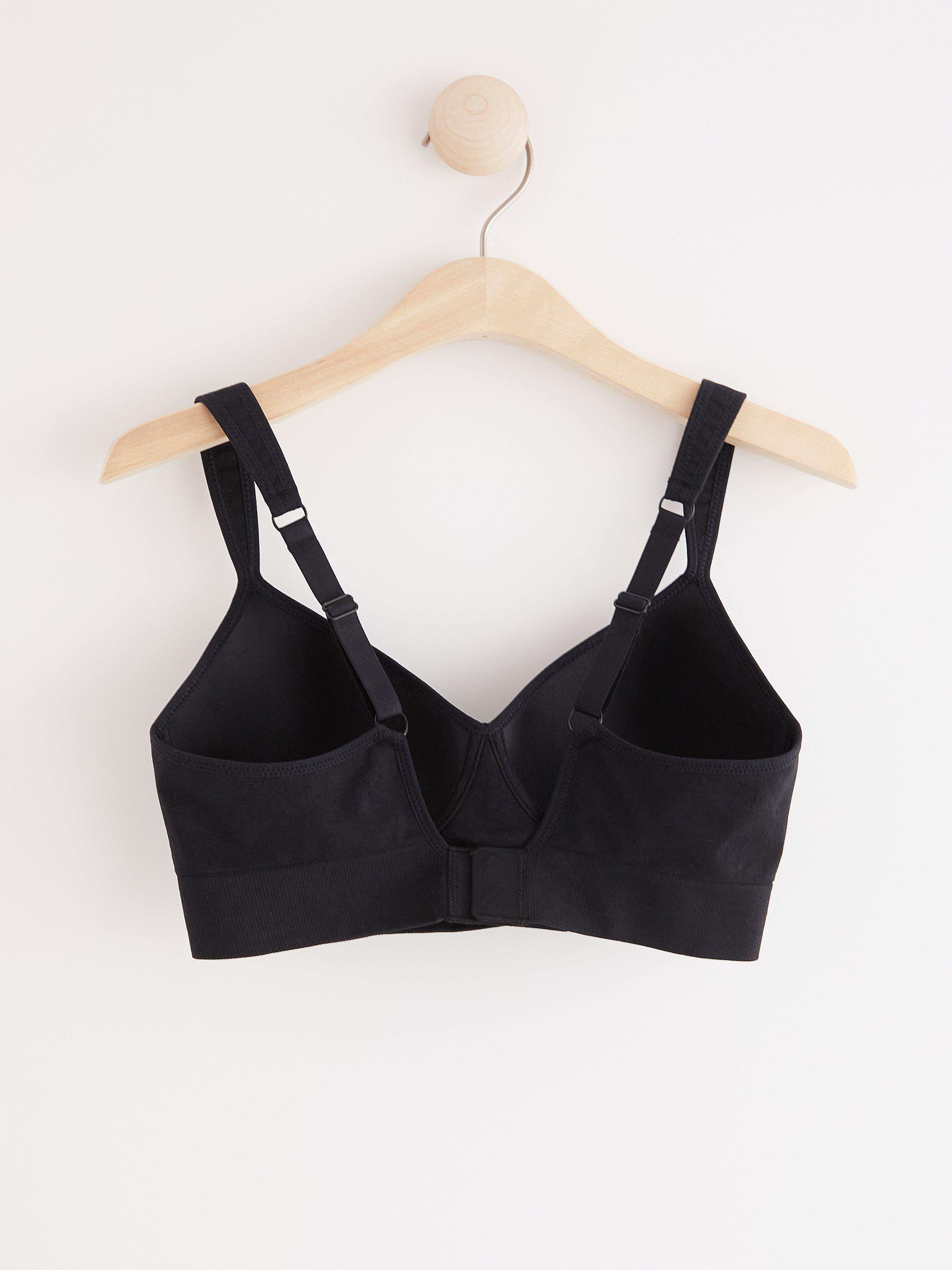 Seamless sports bra light support Black