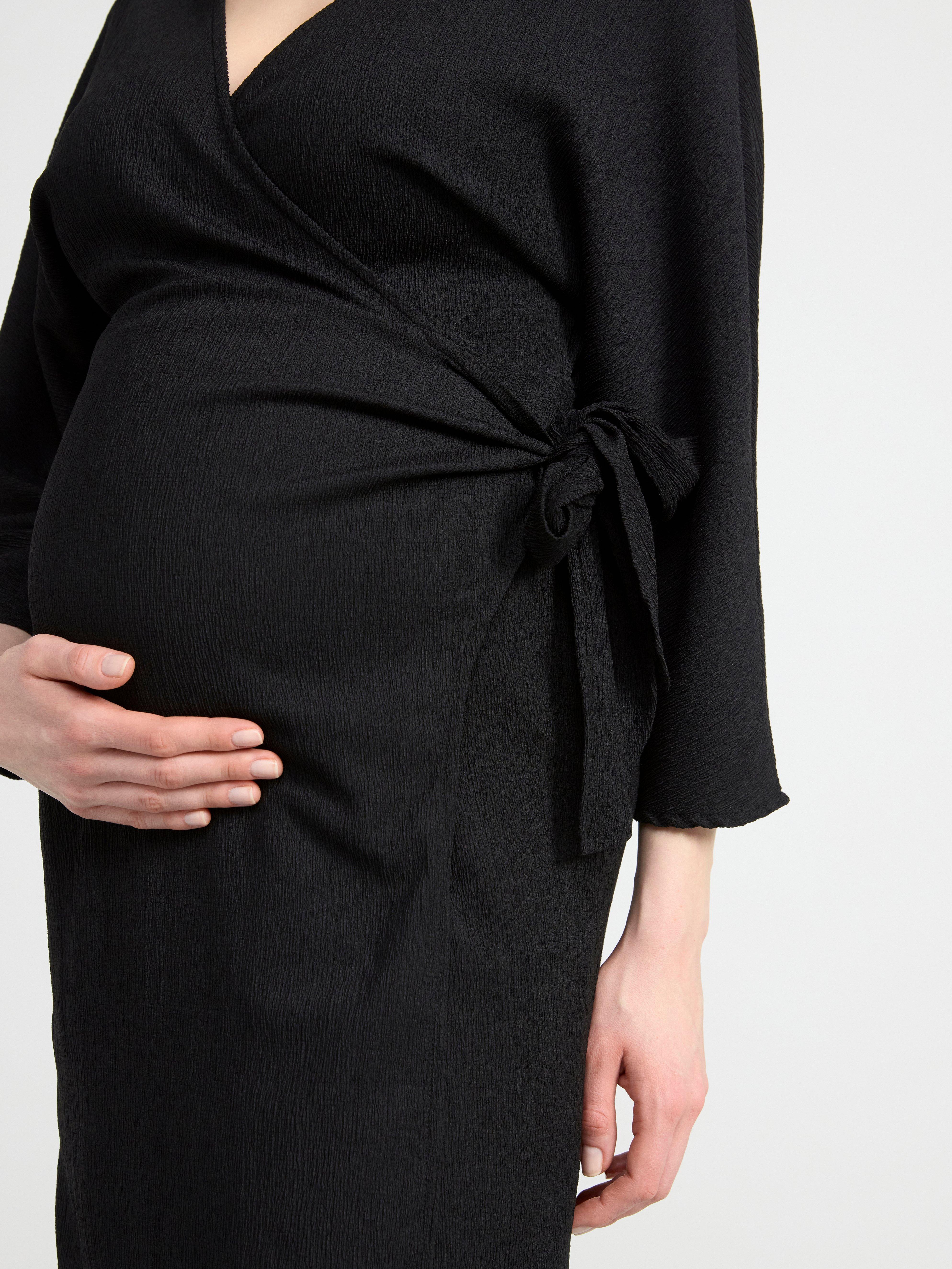 MOM Wrap dress Black