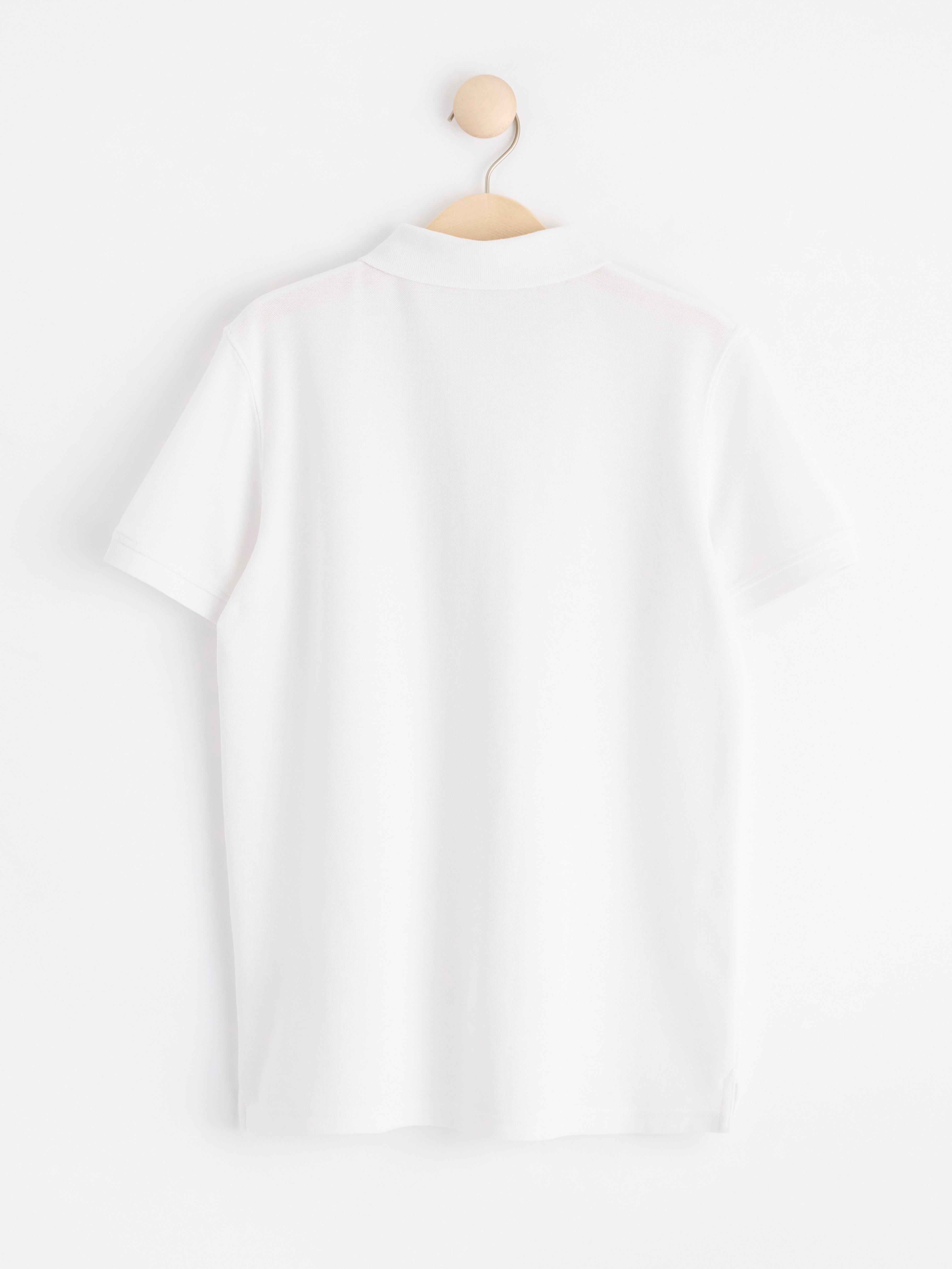 Short sleeve polo shirt White