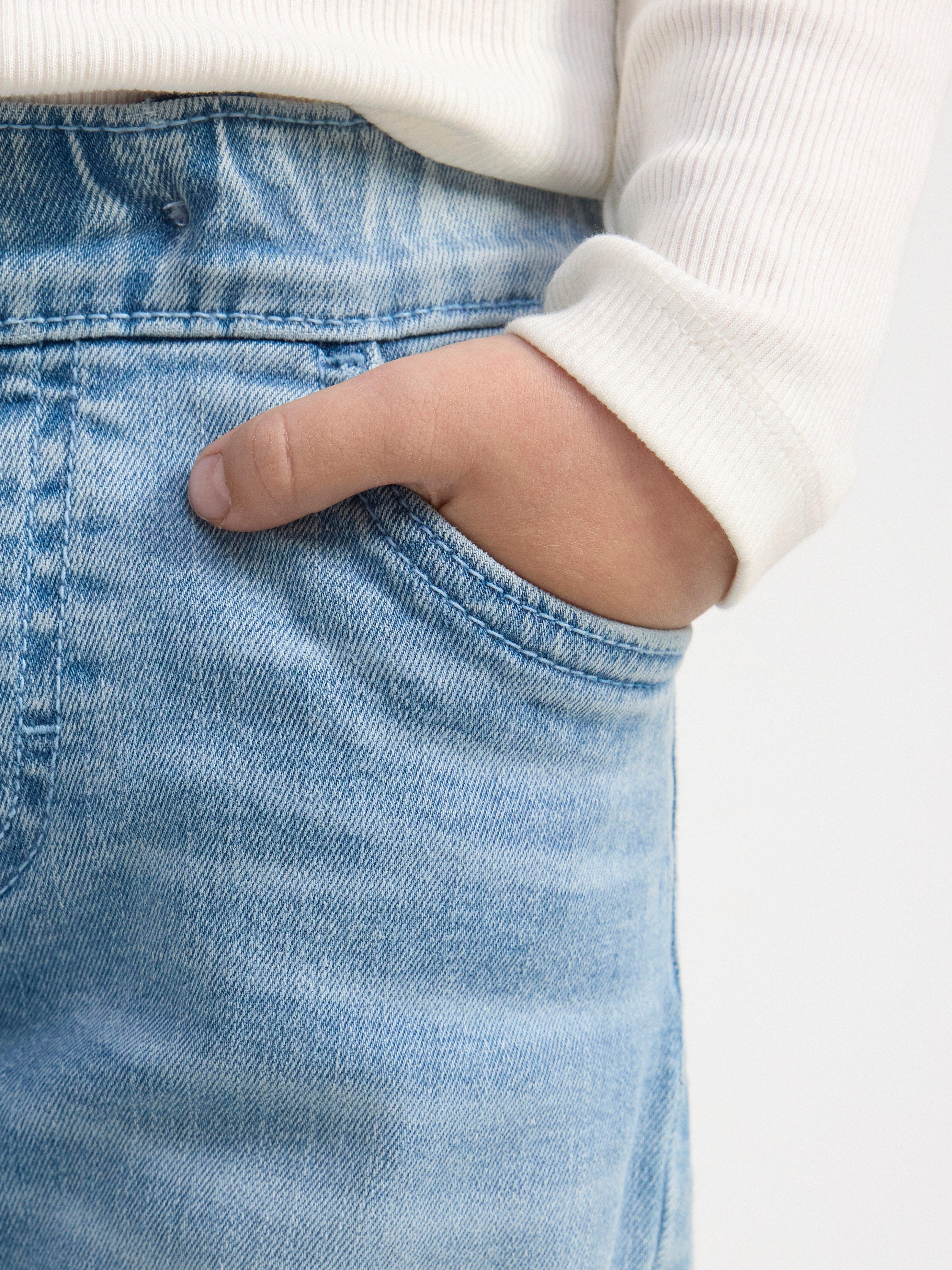 STURE Straight regular waist pull-up jeans Light Denim