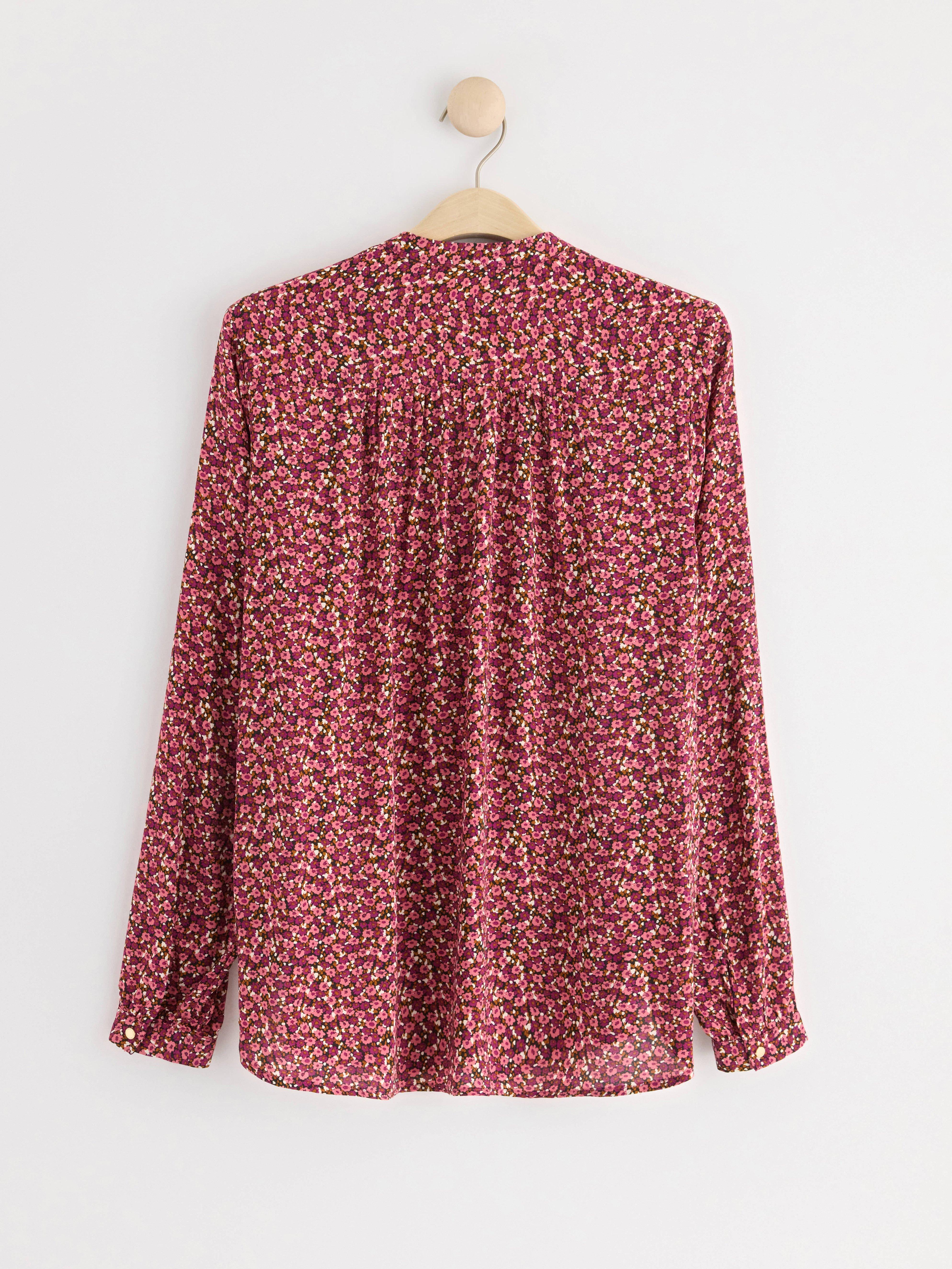 Blouse in viscose Dark Pink