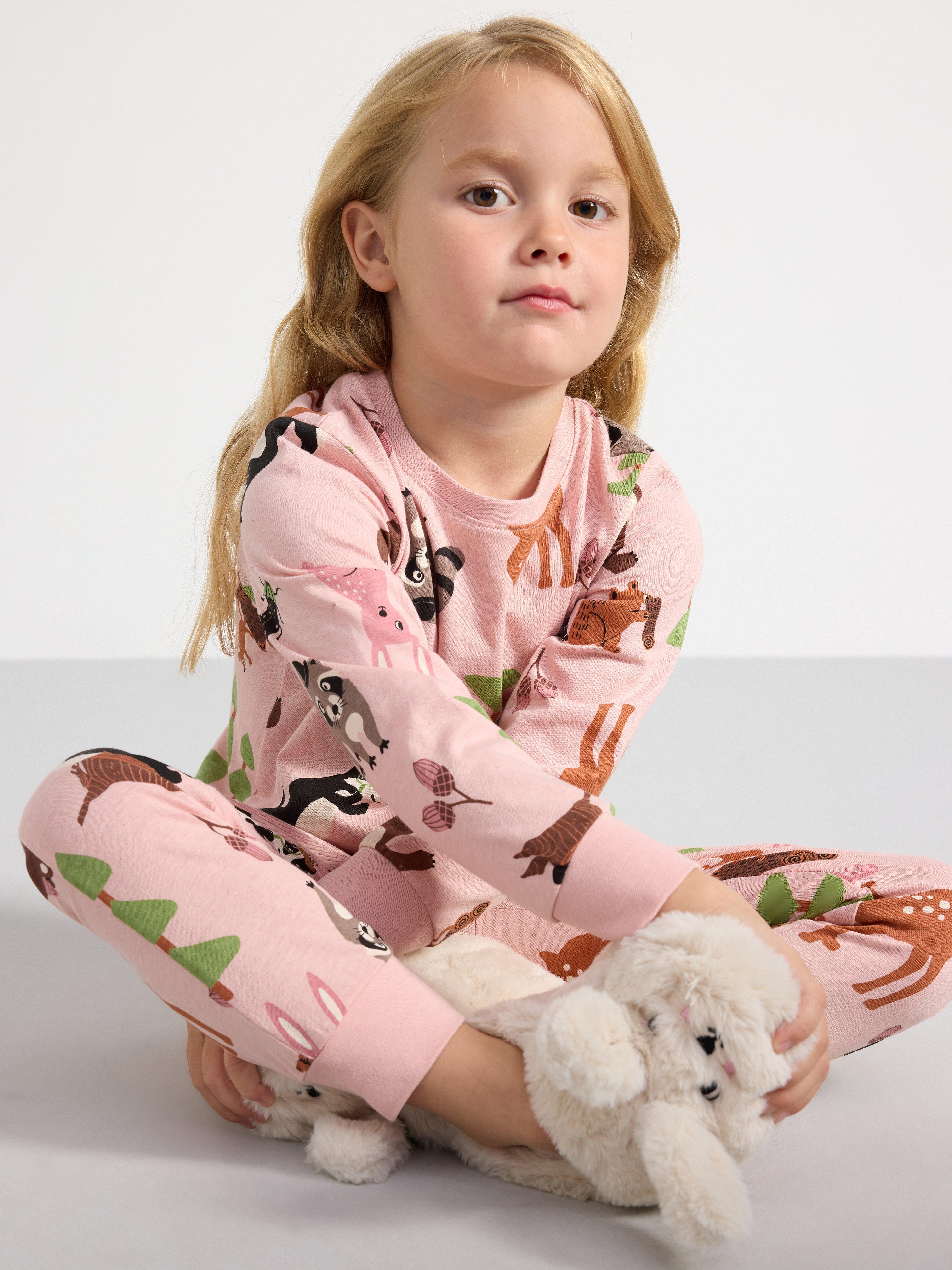 Pyjama set with forest print Light Pink