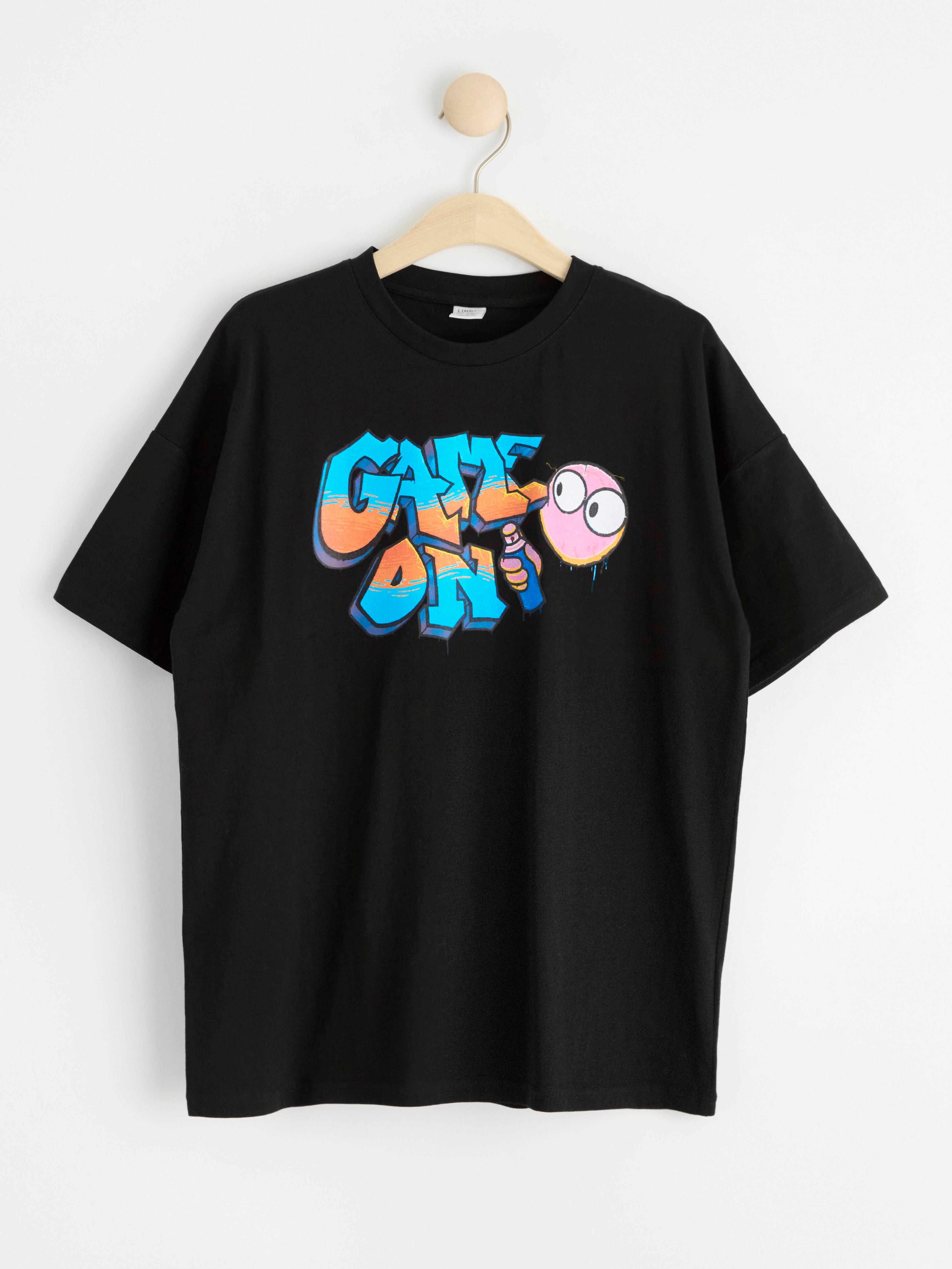 T-shirt with print Black