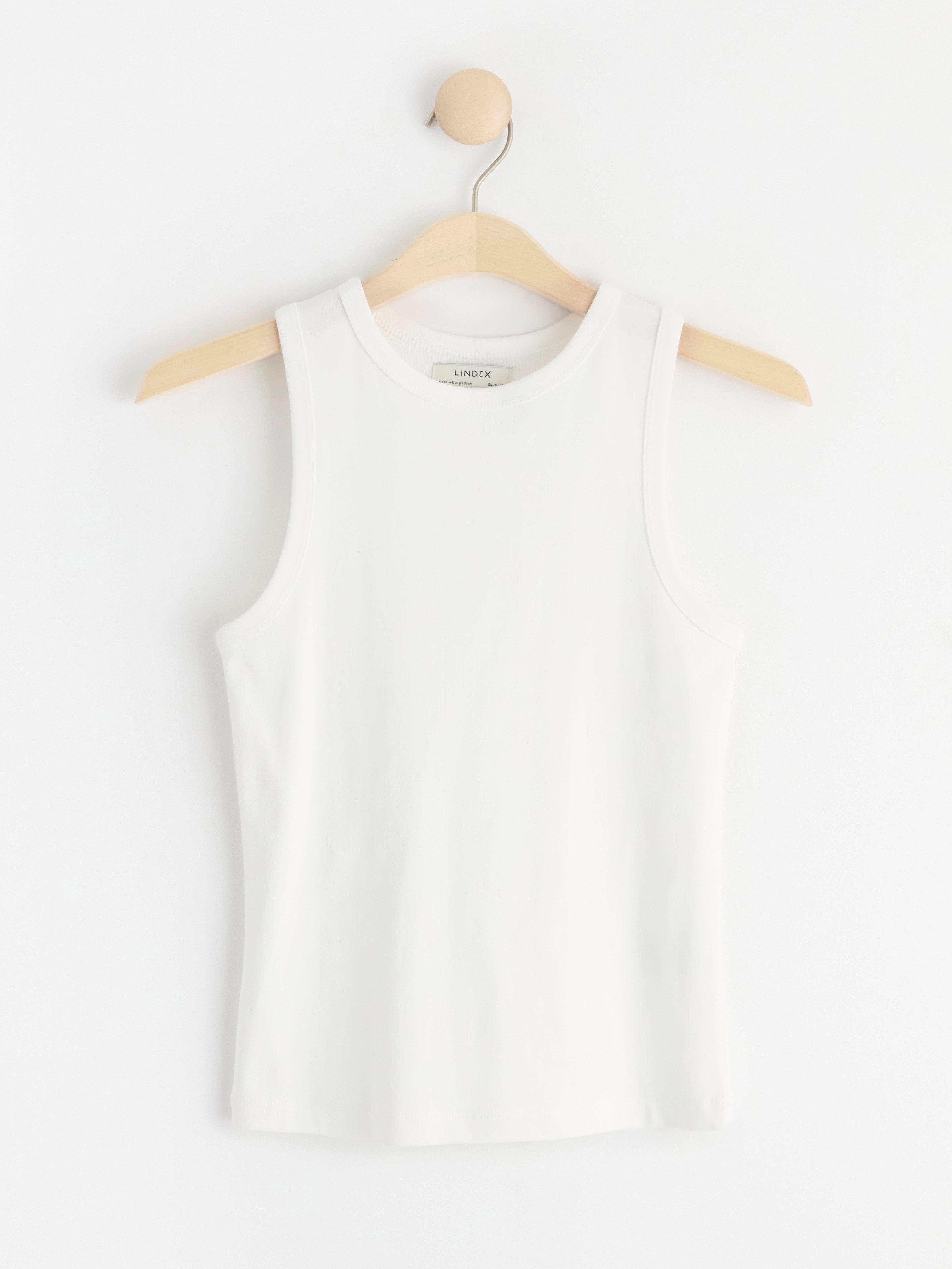 Cotton tank top White