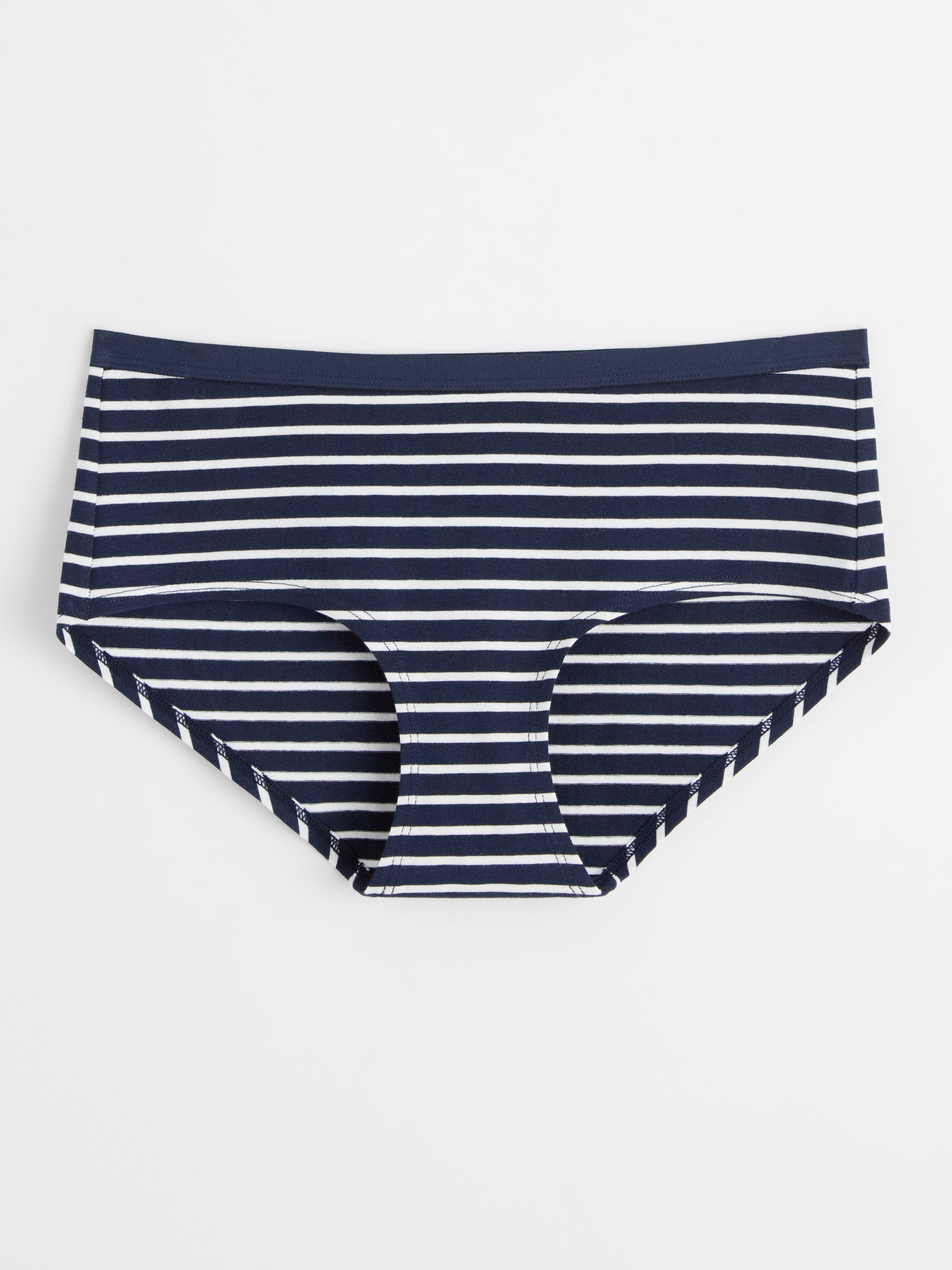 Regular waist briefs with stripes Navy