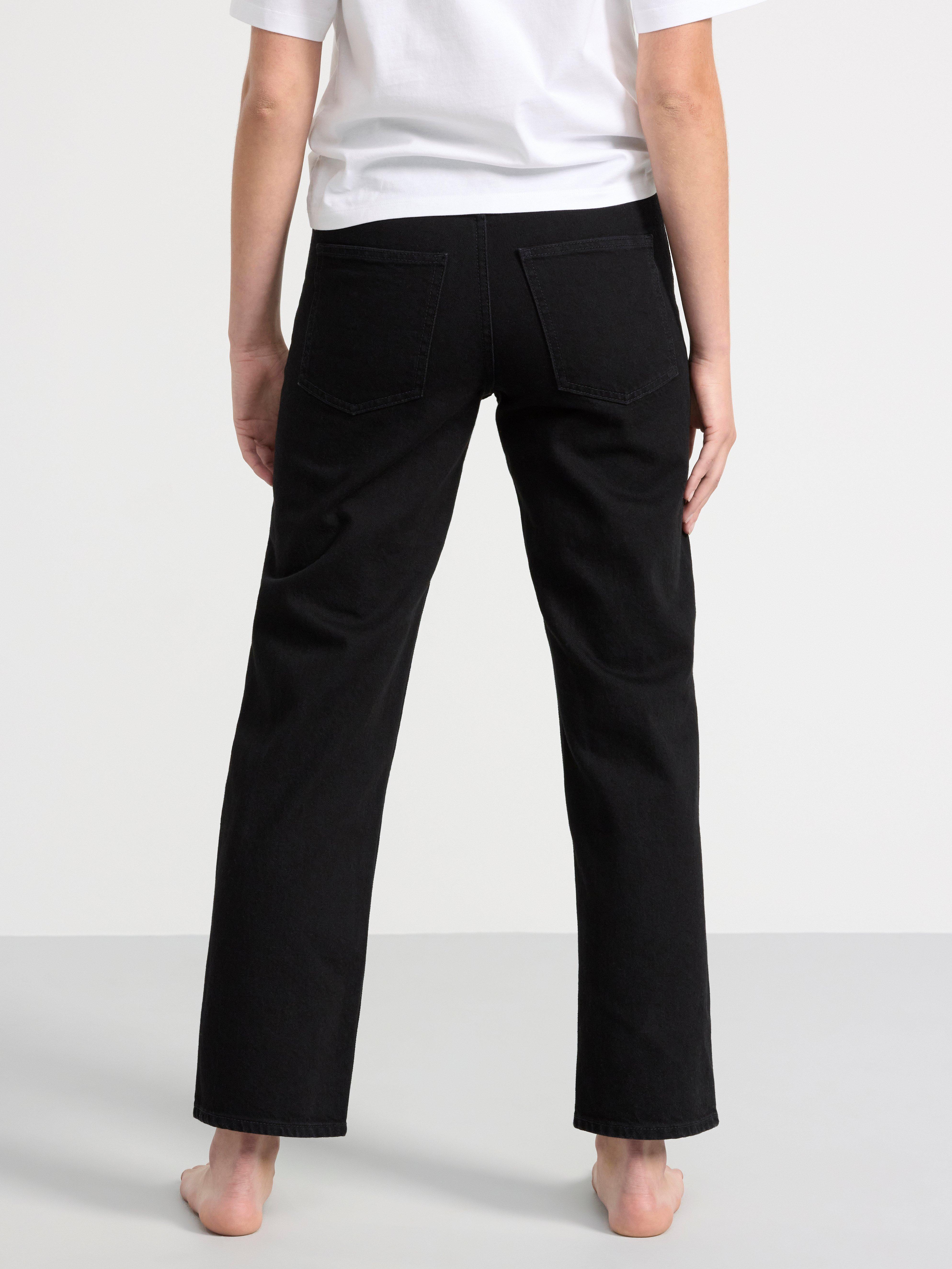 NEA Cropped straight jeans Black
