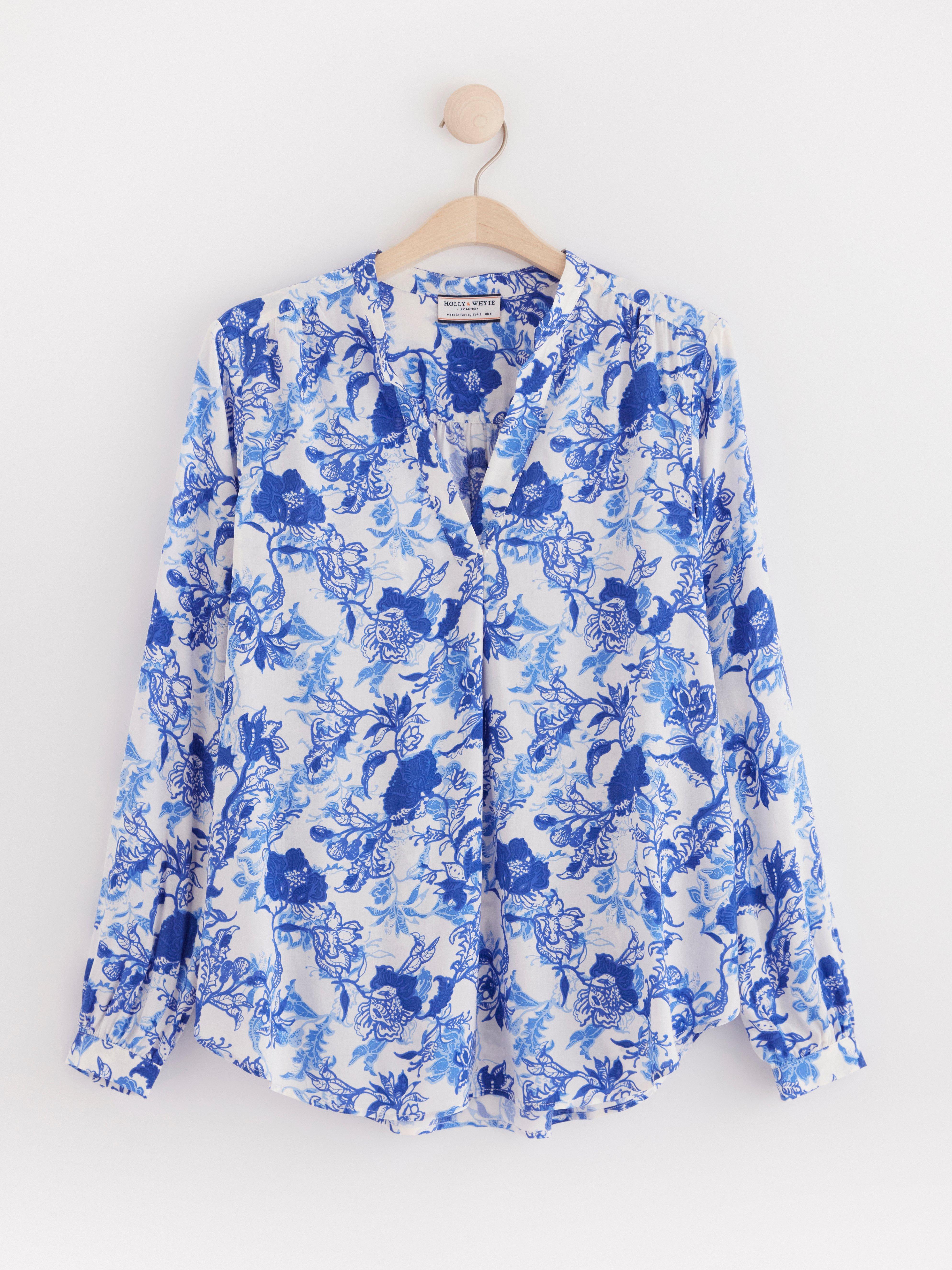 Long sleeve blouse Light Dusty White