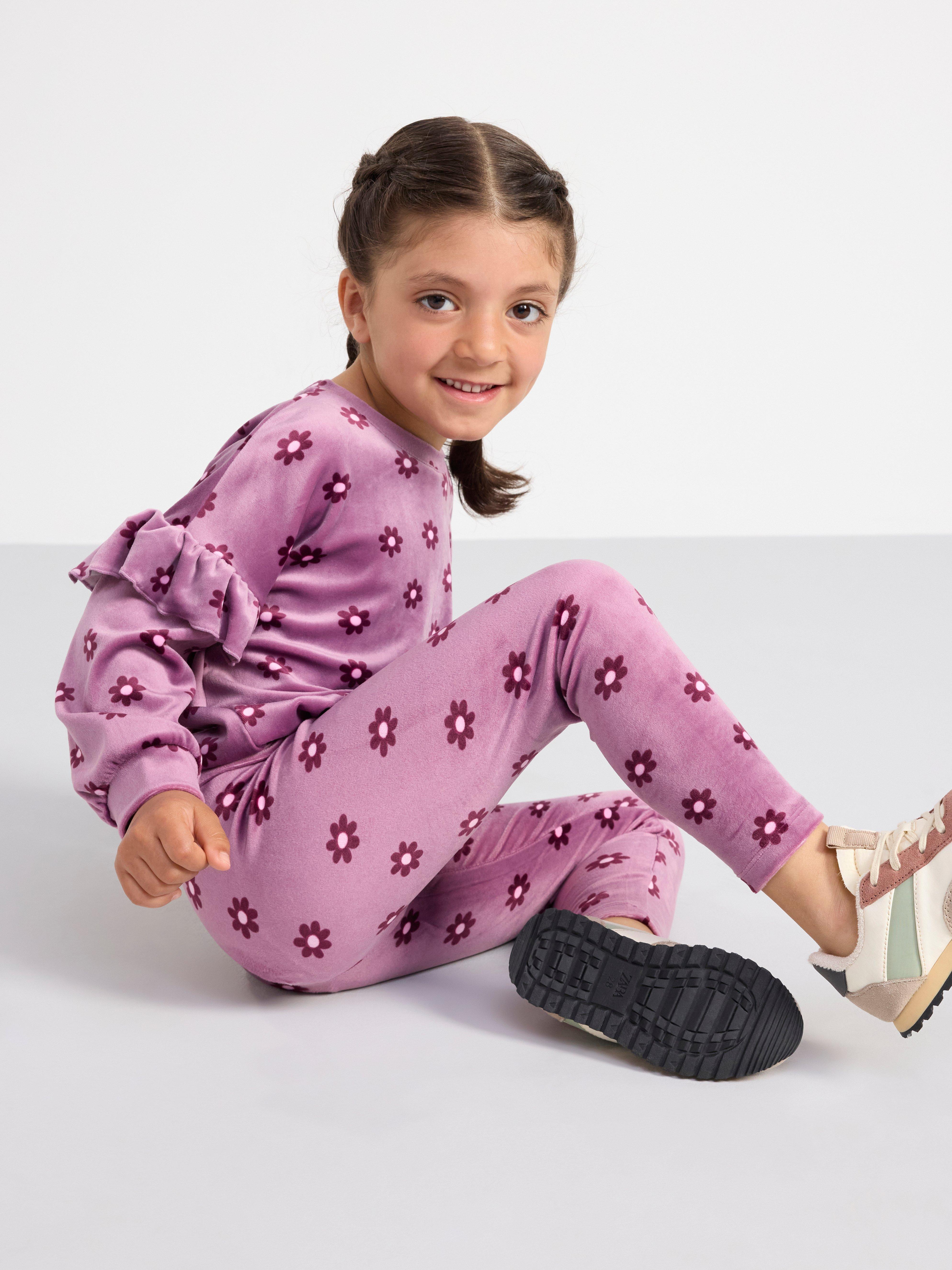 Velour leggings Light Dusty Lilac