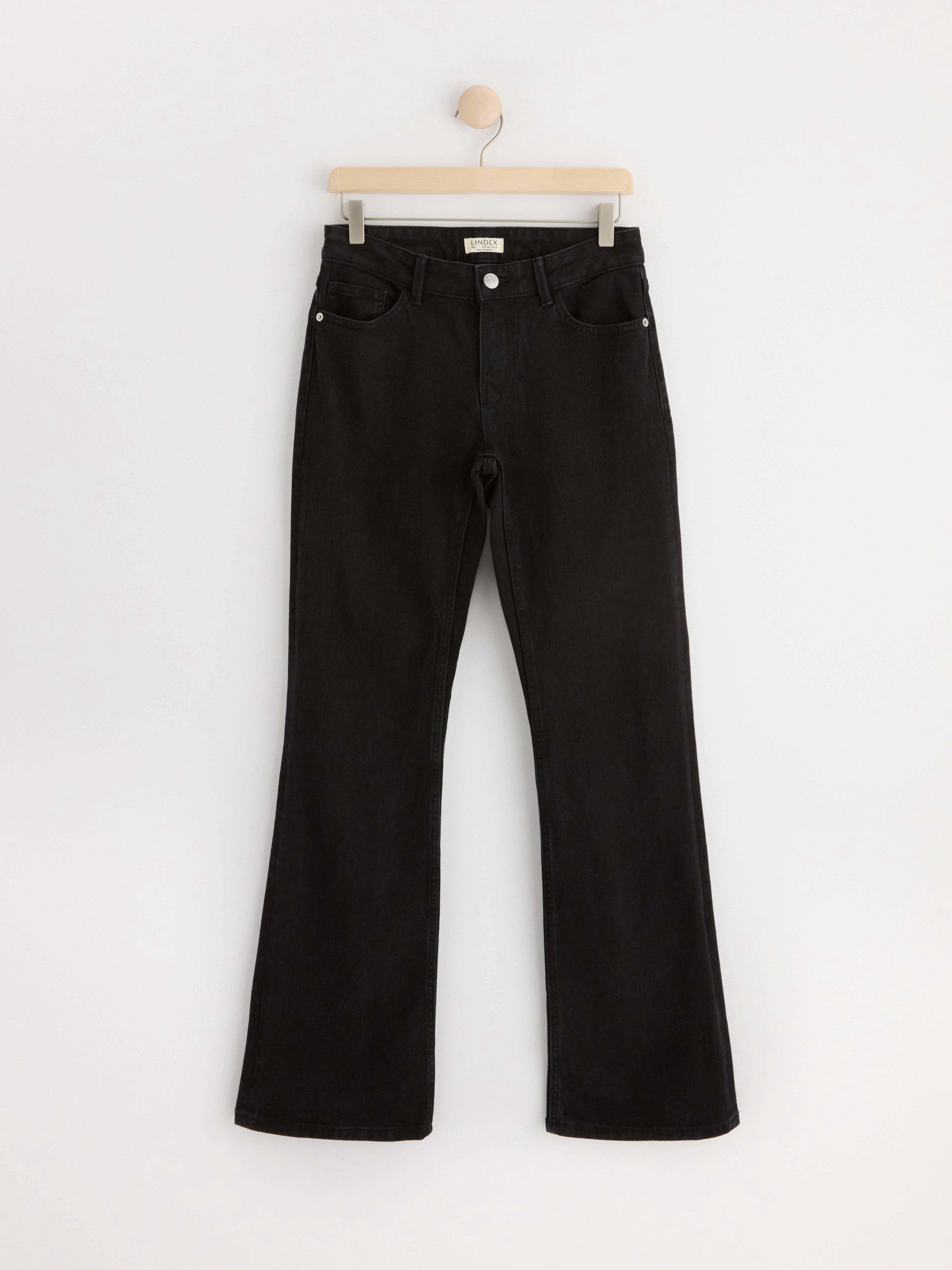 FAY Flared low waist jeans Black