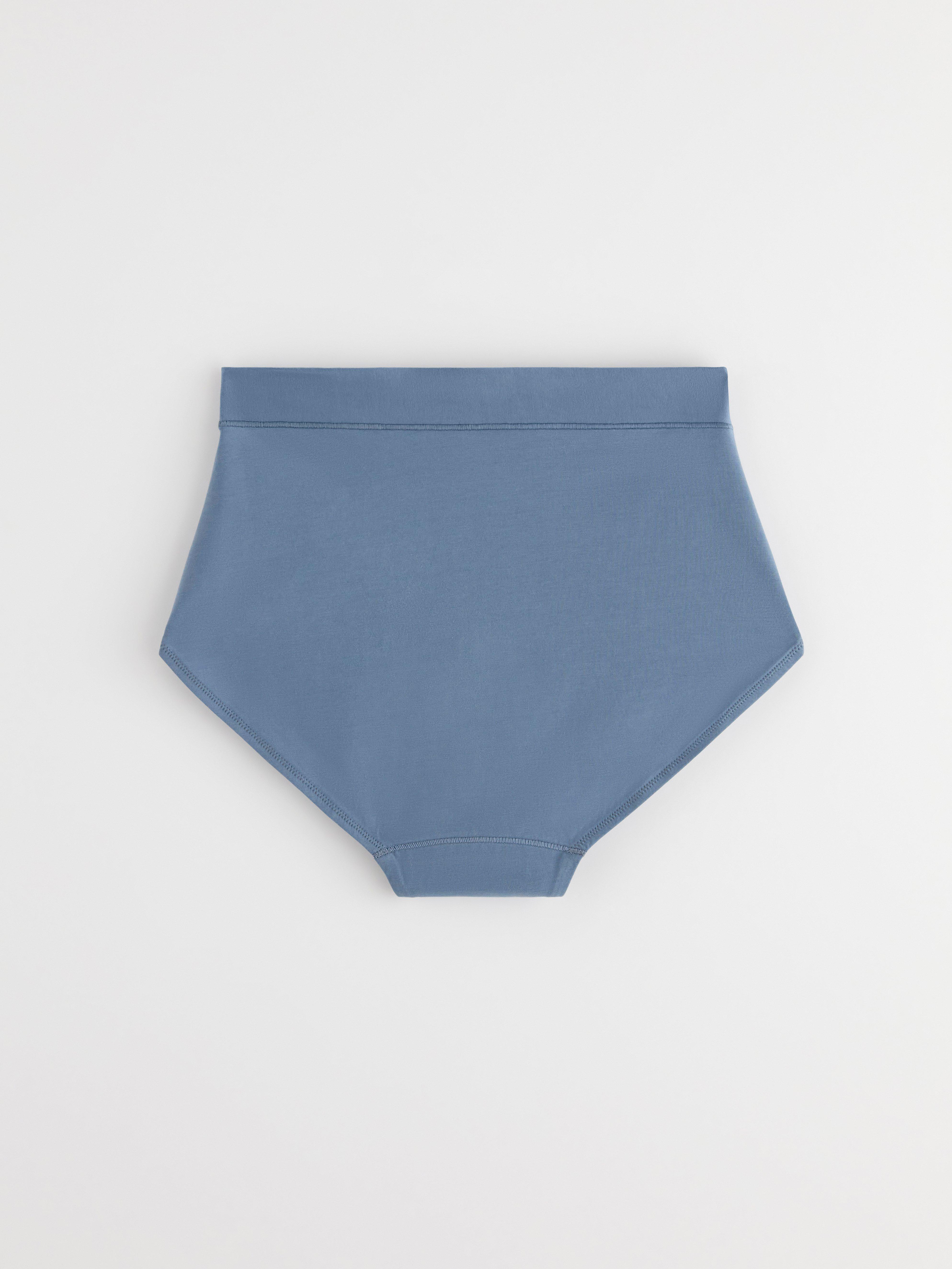 Engineered High Waist Period Proof – Period Panty Medium Absorbency Dark Dusty Blue