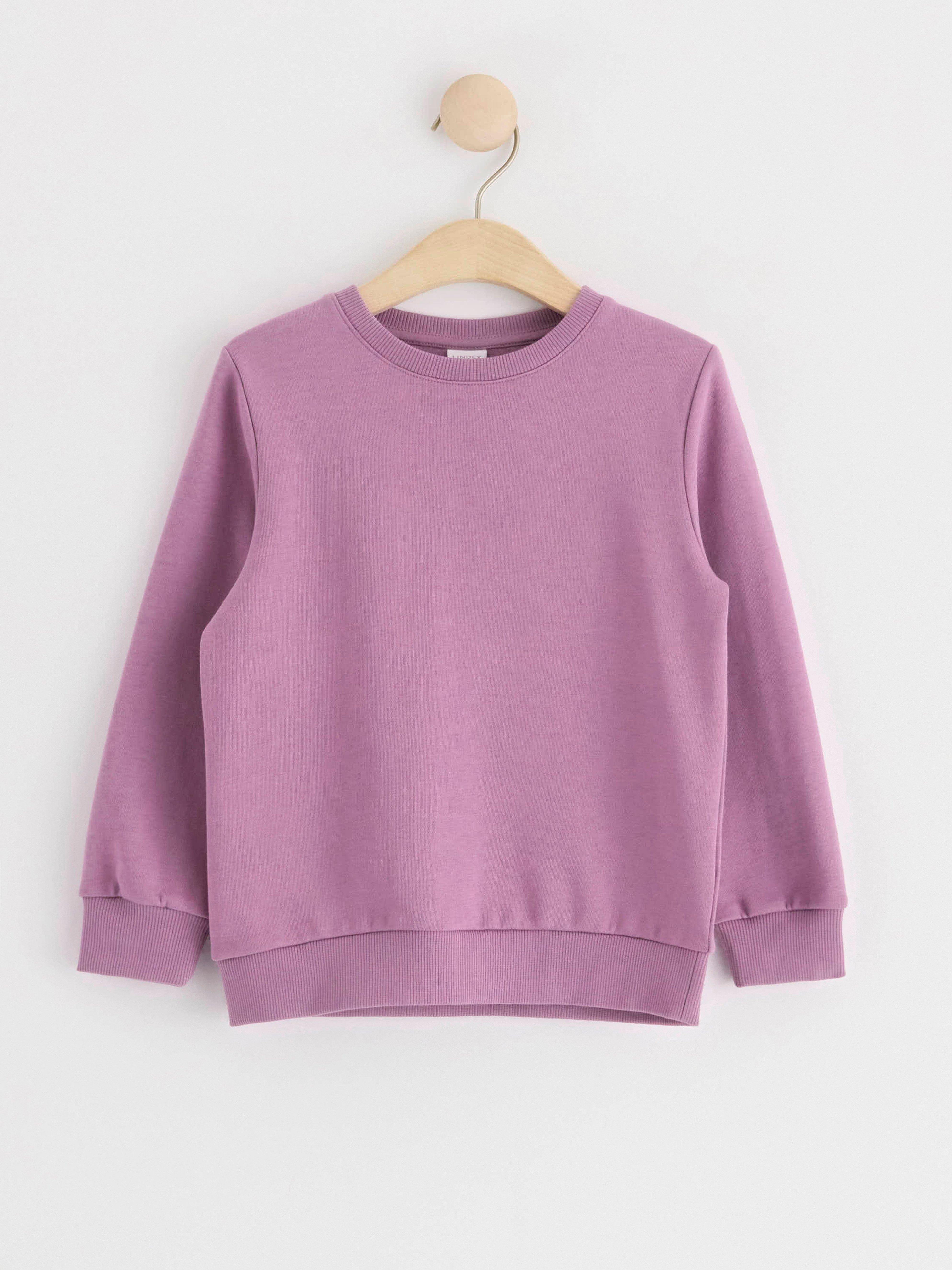 Sweatshirt with brushed inside Light Dusty Lilac