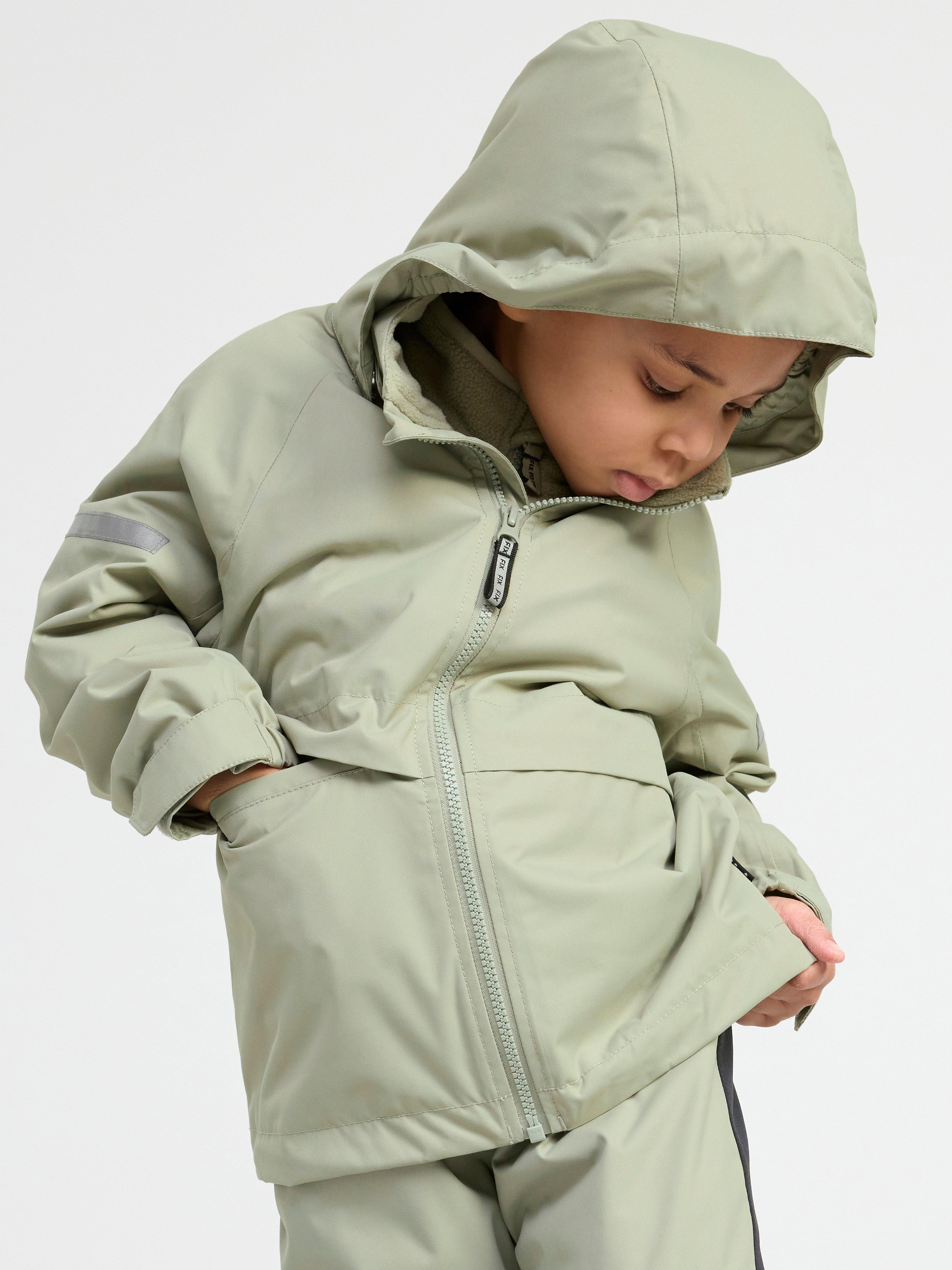FIX Shell jacket with adjustable sleeves Light Dusty Green