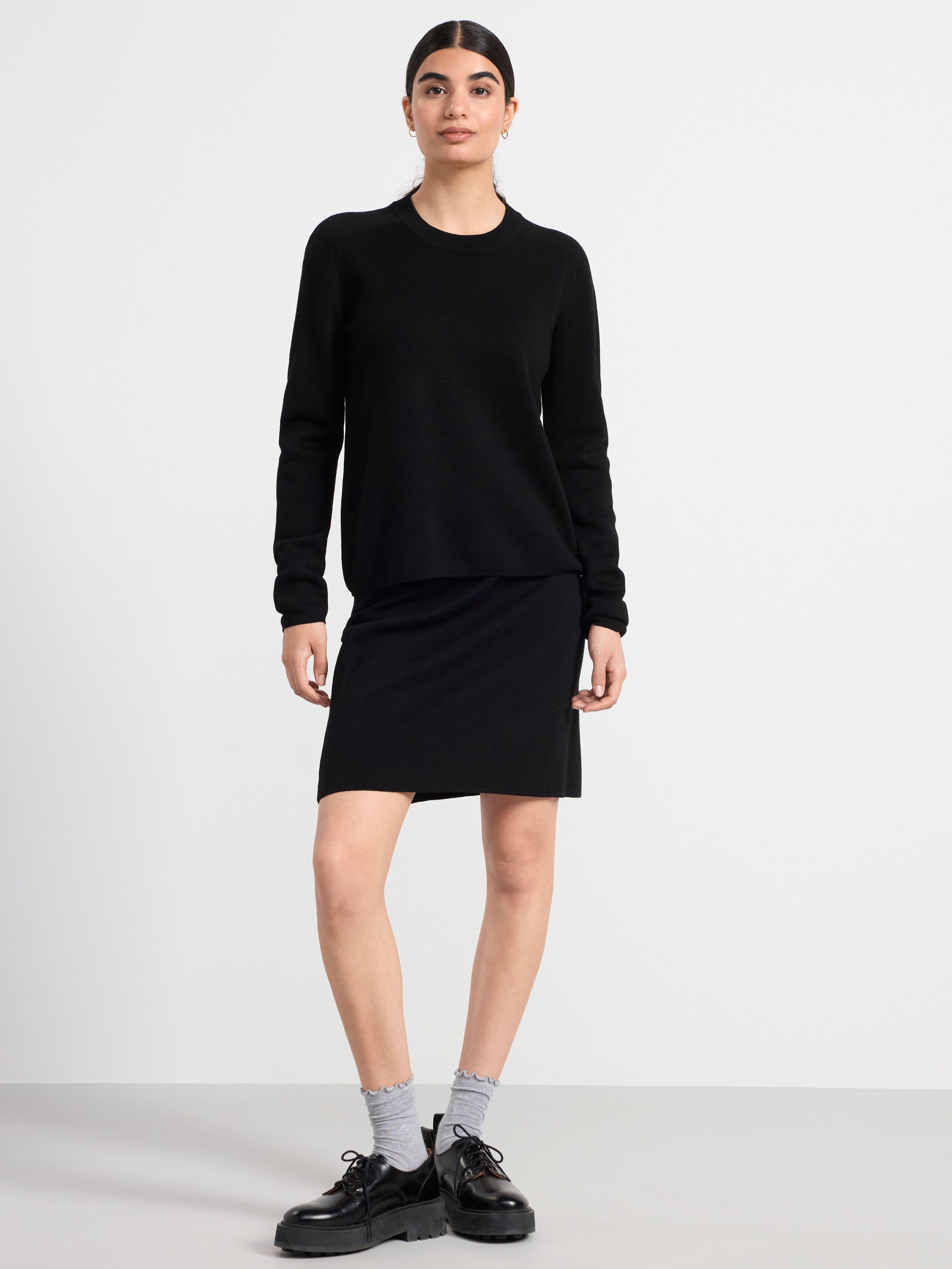 Jumper in merino wool Black