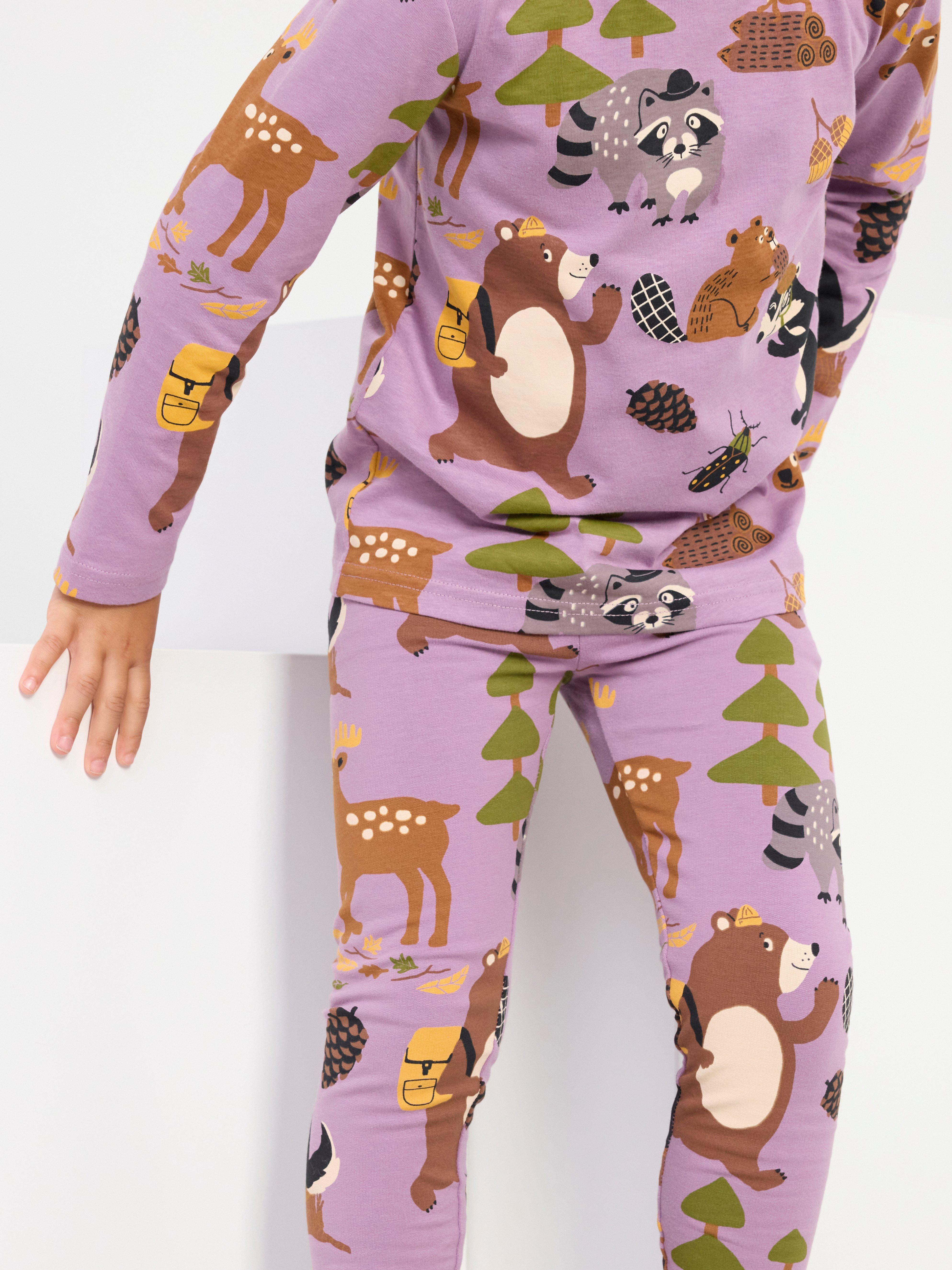 Leggings with animal print Light Dusty Lilac