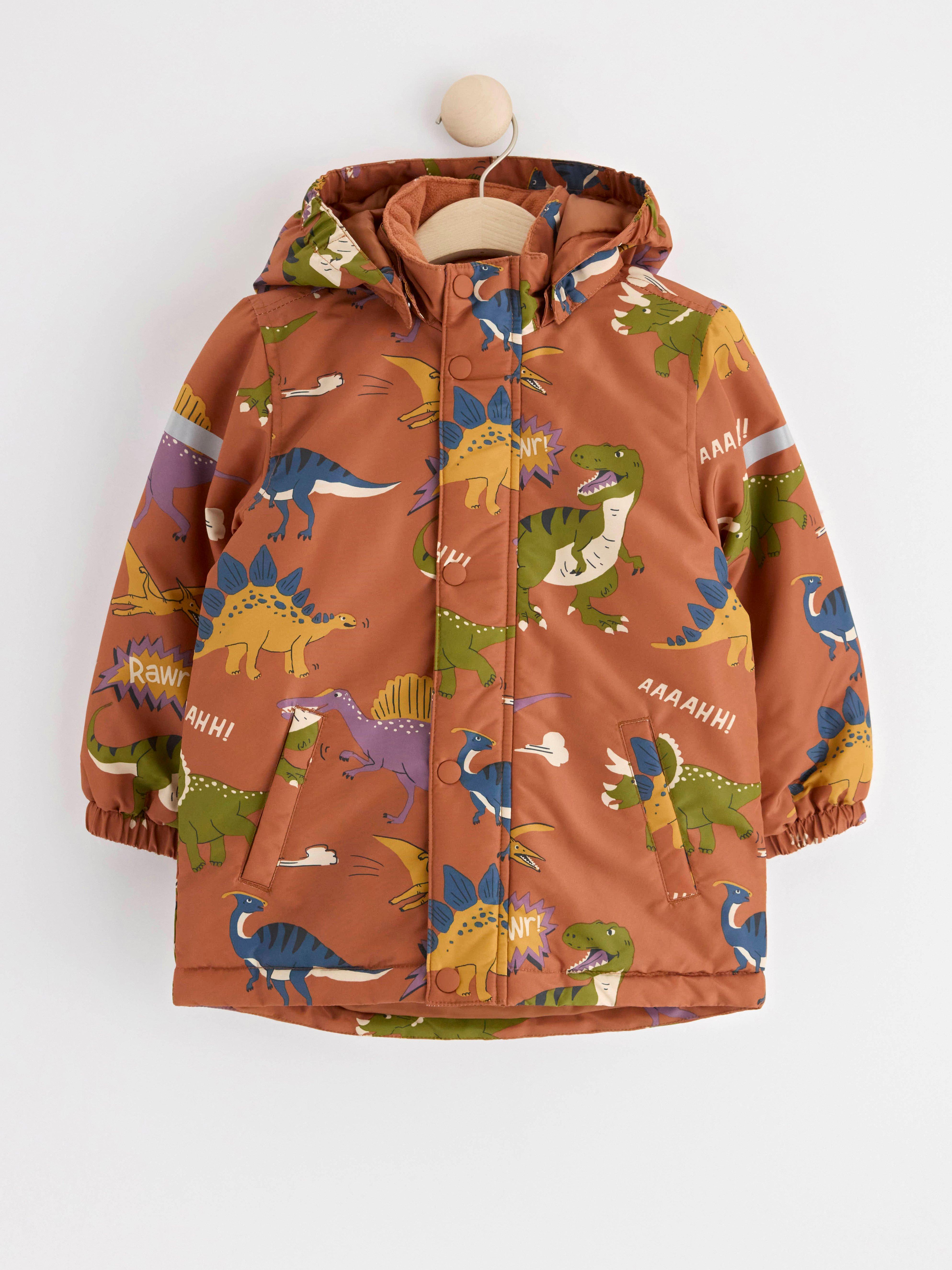Water repellent padded jacket Dark dusty yellow