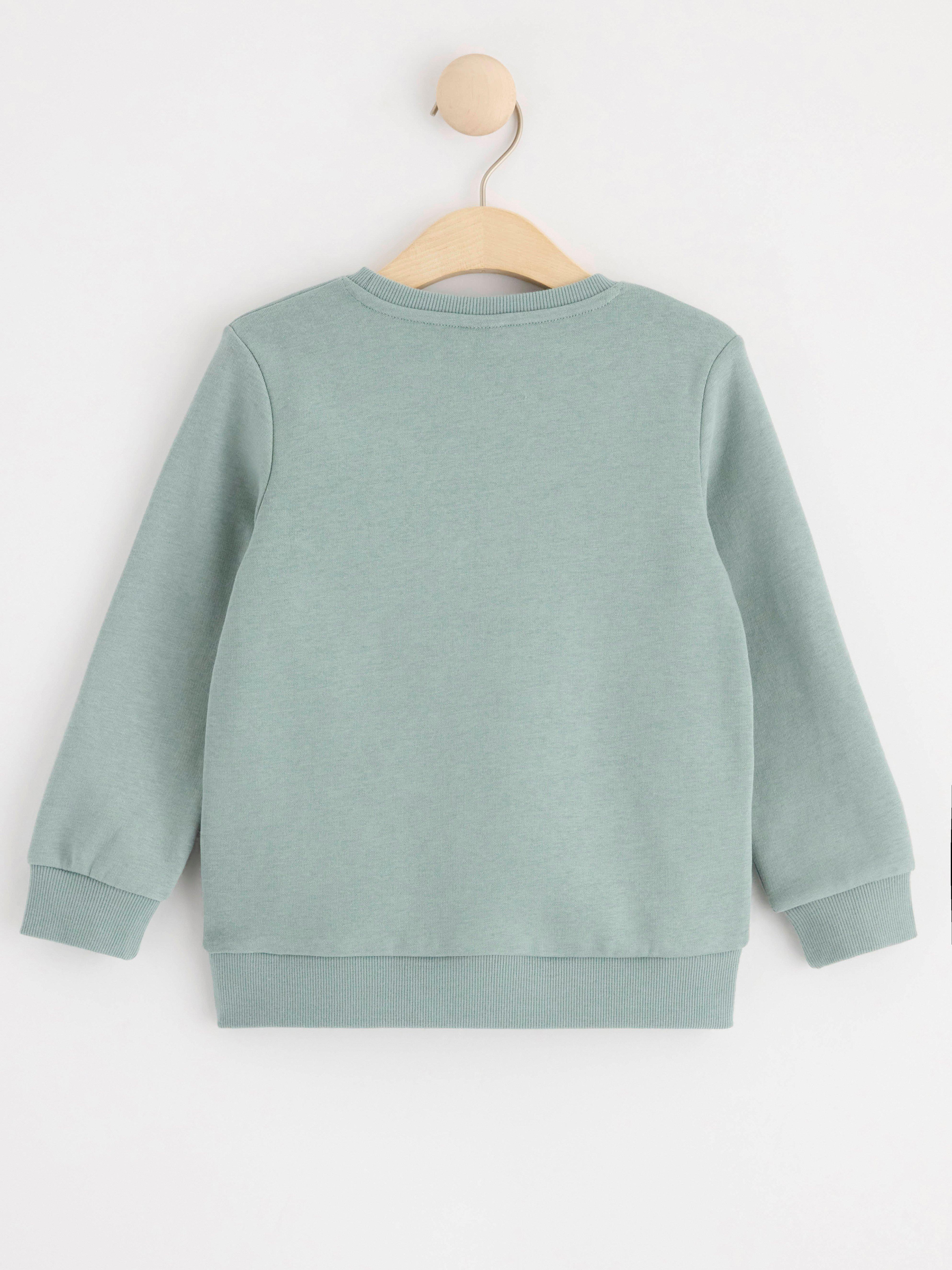 Sweatshirt with brushed inside Light Dusty Green